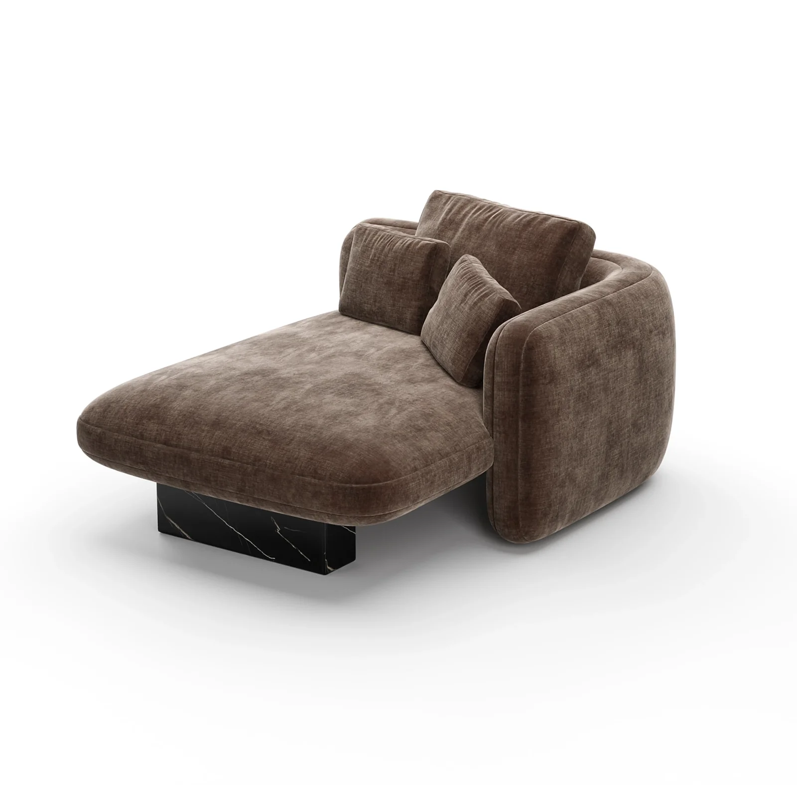 Overlap Raf Chaise Dark Taupe — view 4