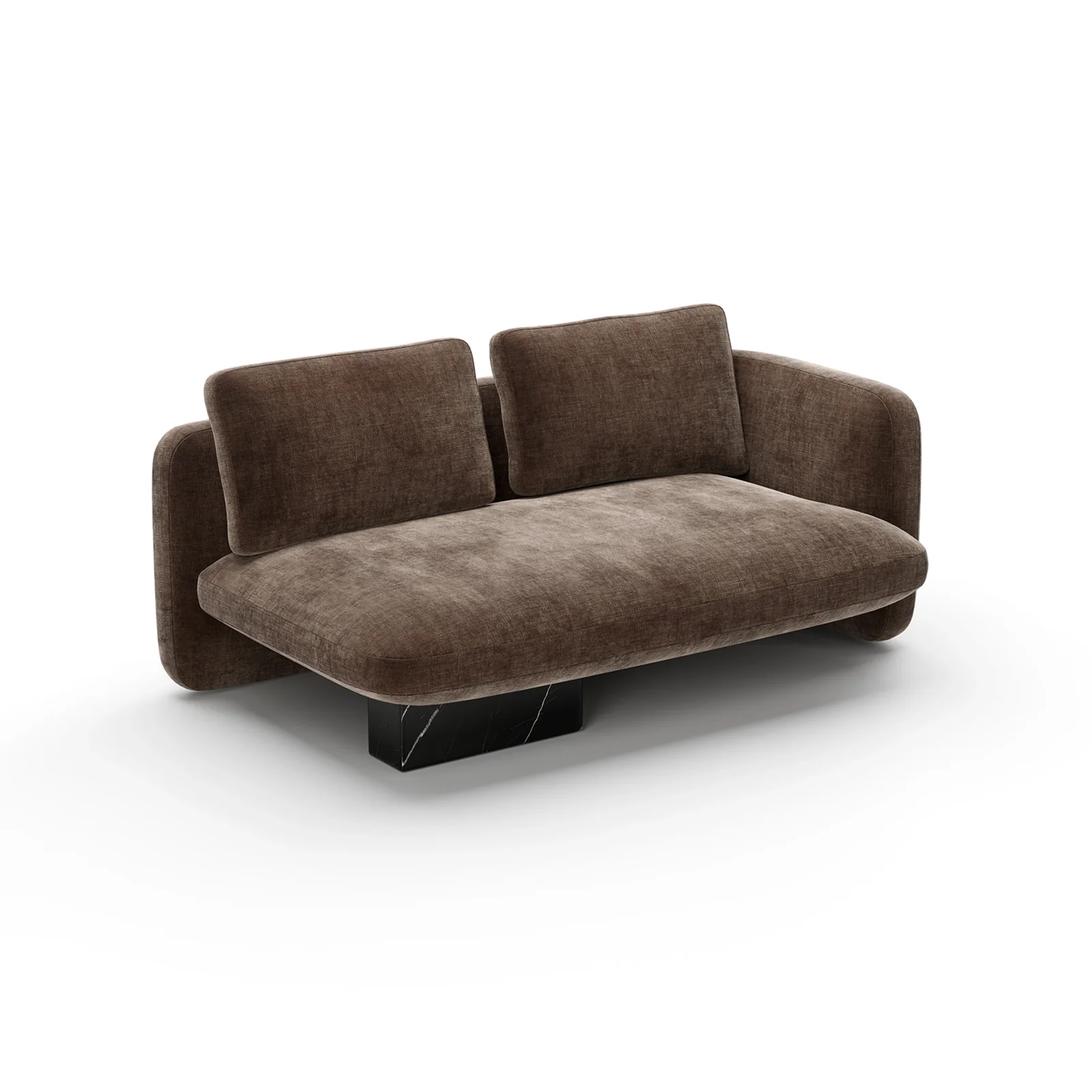 Overlap Raf Loveseat Dark Taupe — view 4