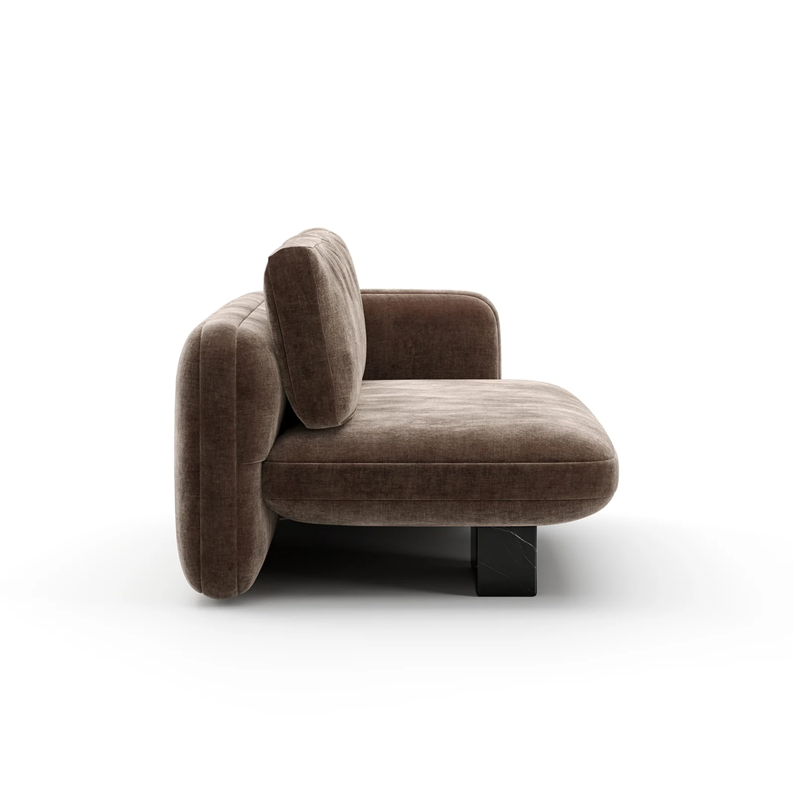Overlap Raf Loveseat Dark Taupe — view 5
