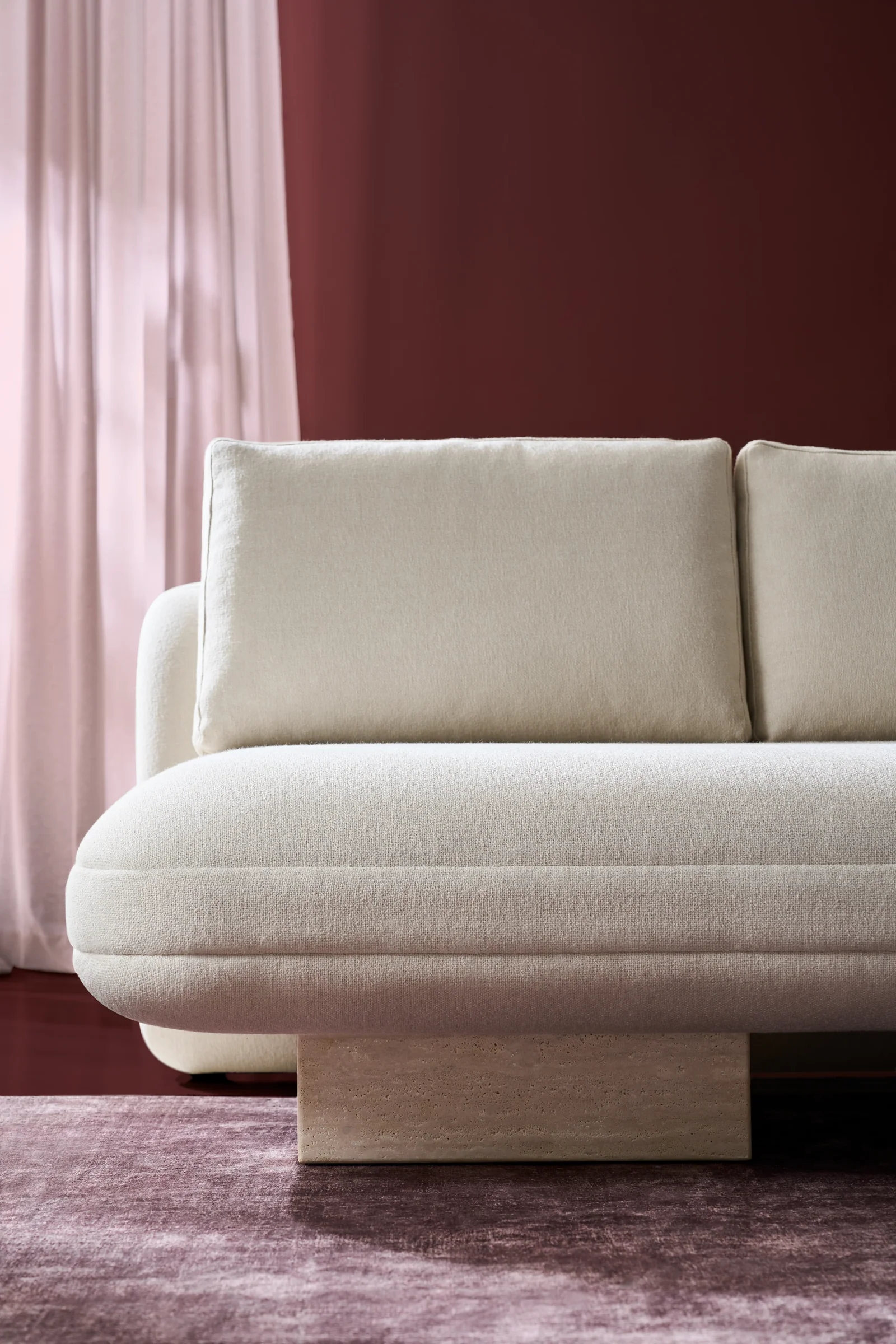 Overlap Raf Loveseat Ecru — view 5