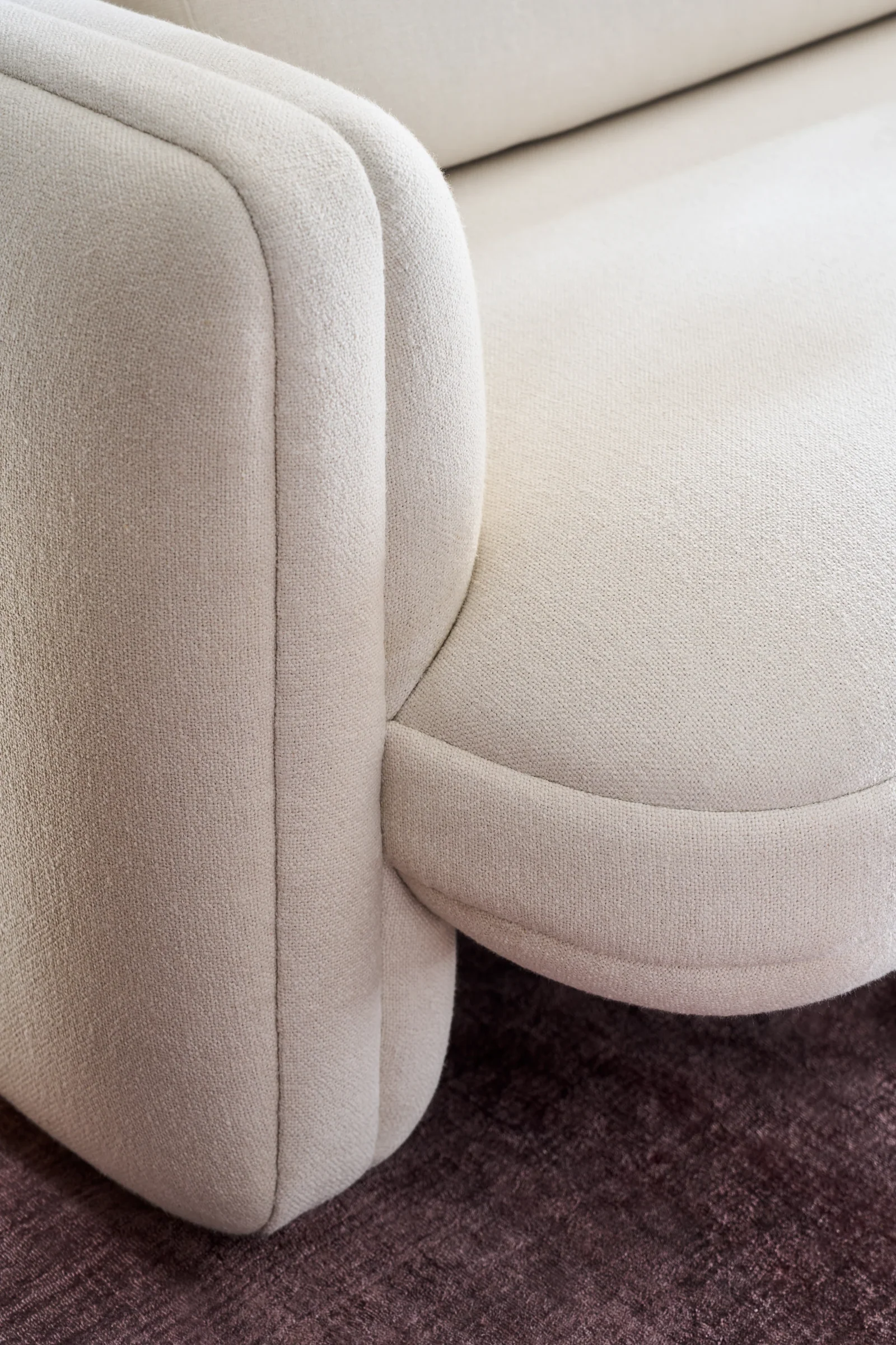 Overlap Raf Loveseat Ecru — view 6