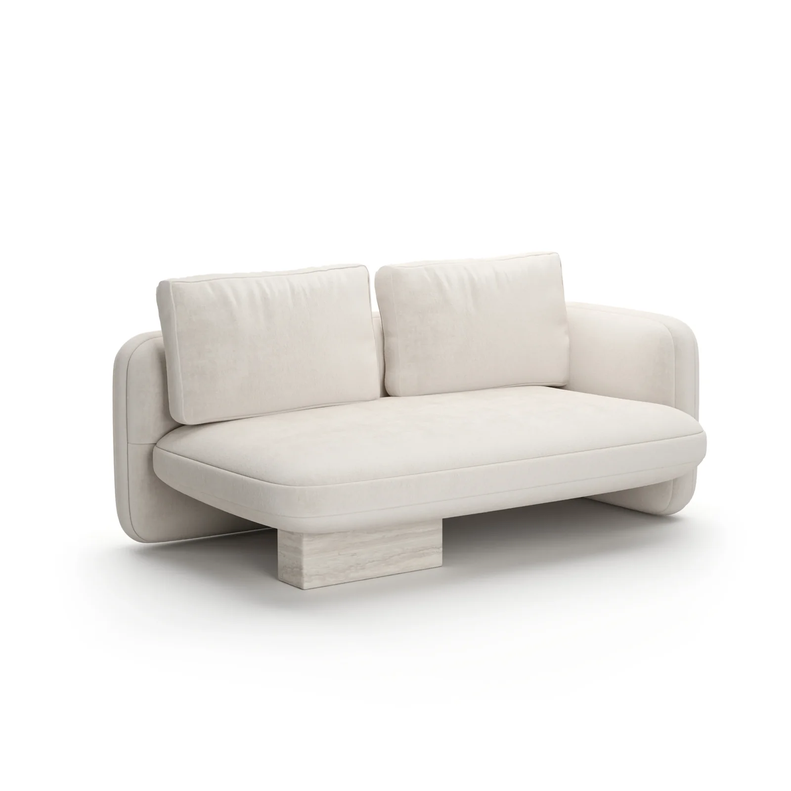 Overlap Raf Loveseat Ecru — view 7