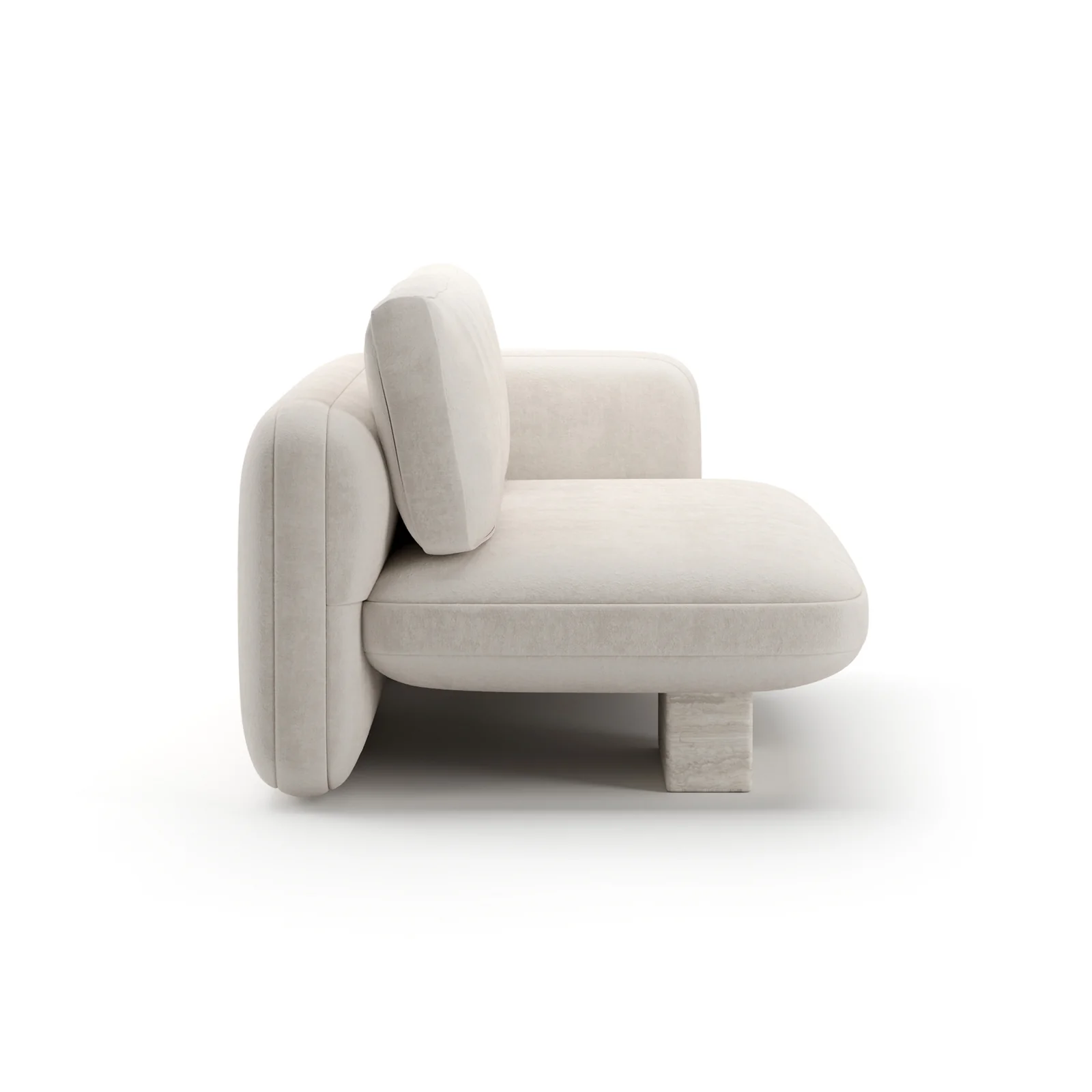 Overlap Raf Loveseat Ecru — view 8