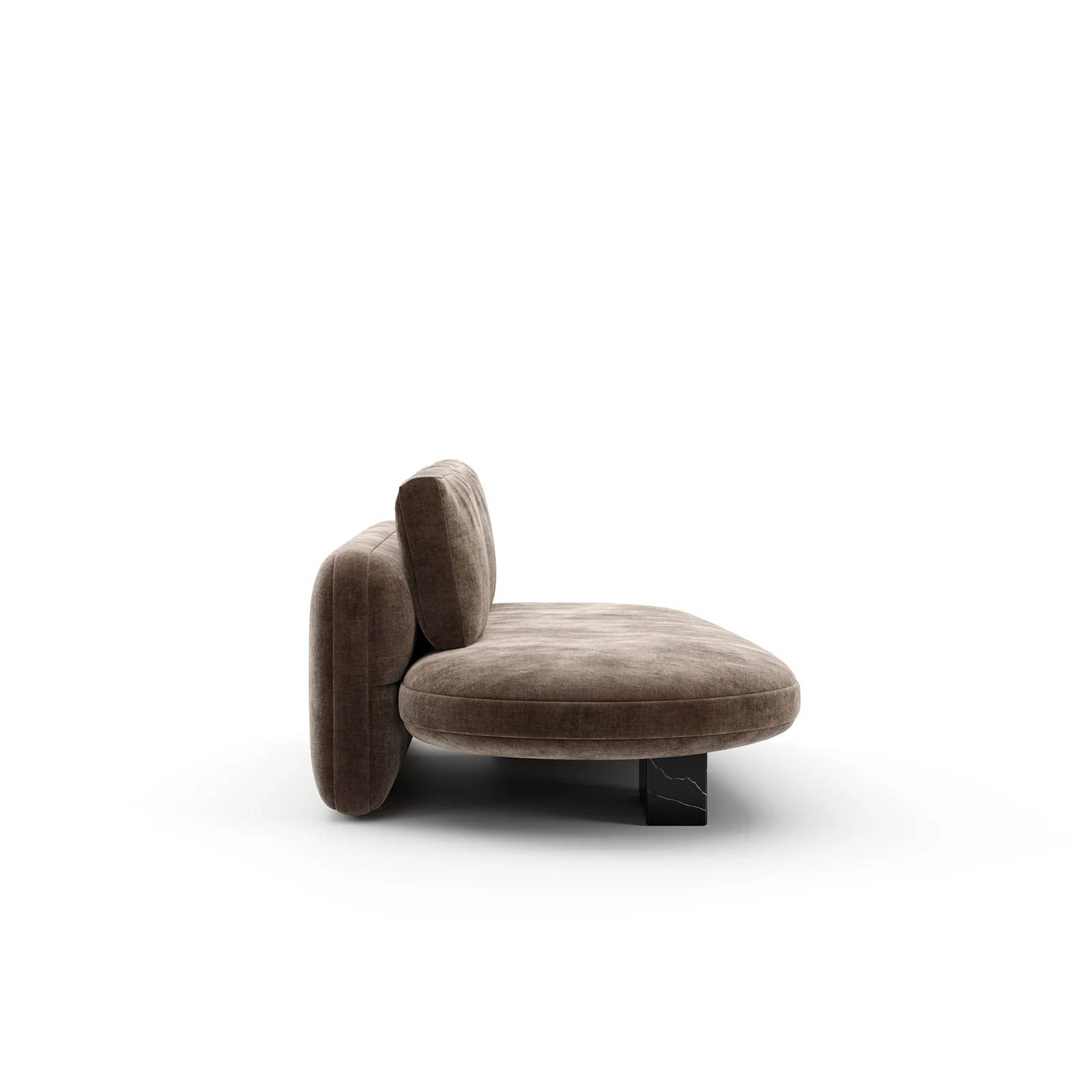 Overlap Raf Armless Bumper Dk Taupe — view 4