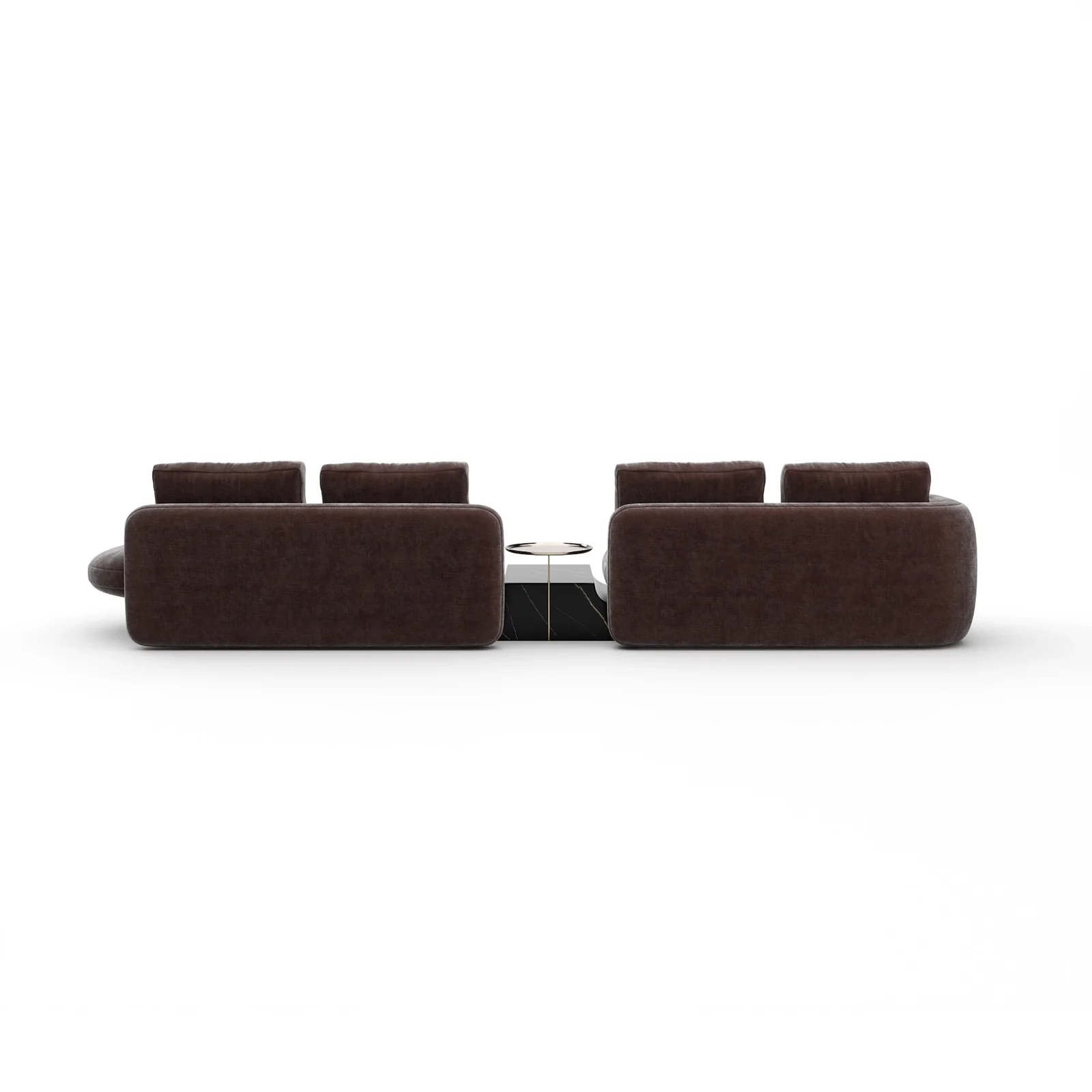Overlap Right Bumper Sectional Dk Taupe — view 4