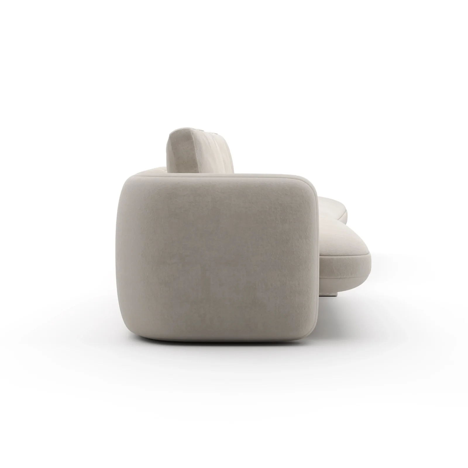 Overlap Right Bumper Sectional Ecru — view 3