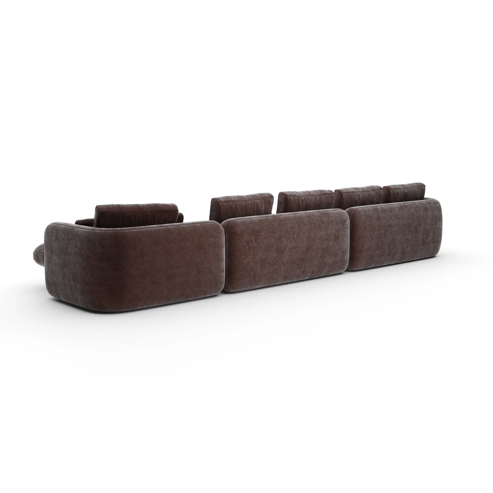 Overlap Right Chaise Sec Large Dk Taupe — view 4