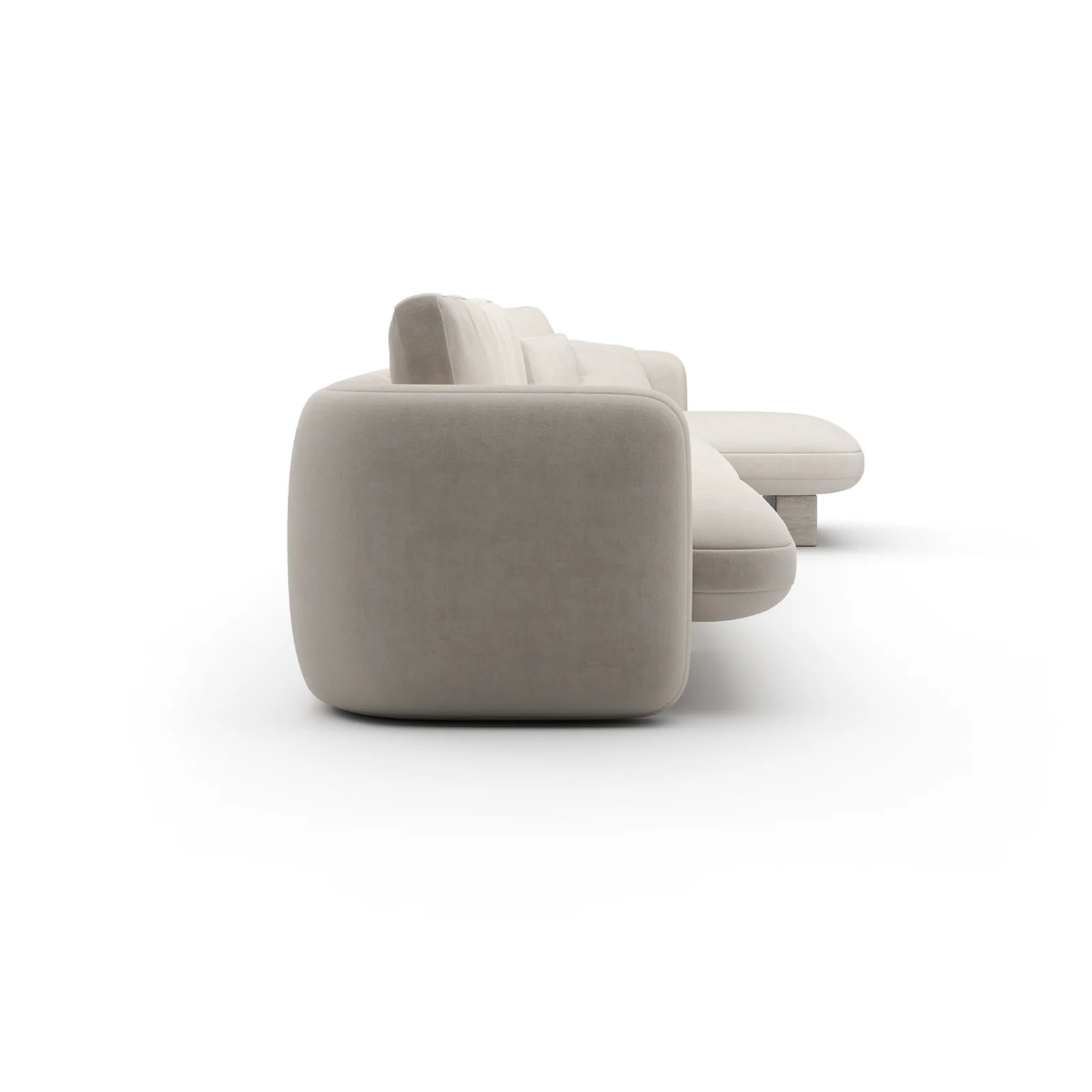 Overlap Right Chaise Sec Large Ecru — view 3