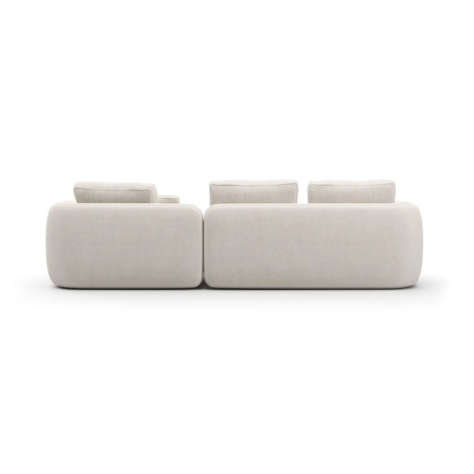 Overlap Right Chaise Sec Small Ecru — view 4