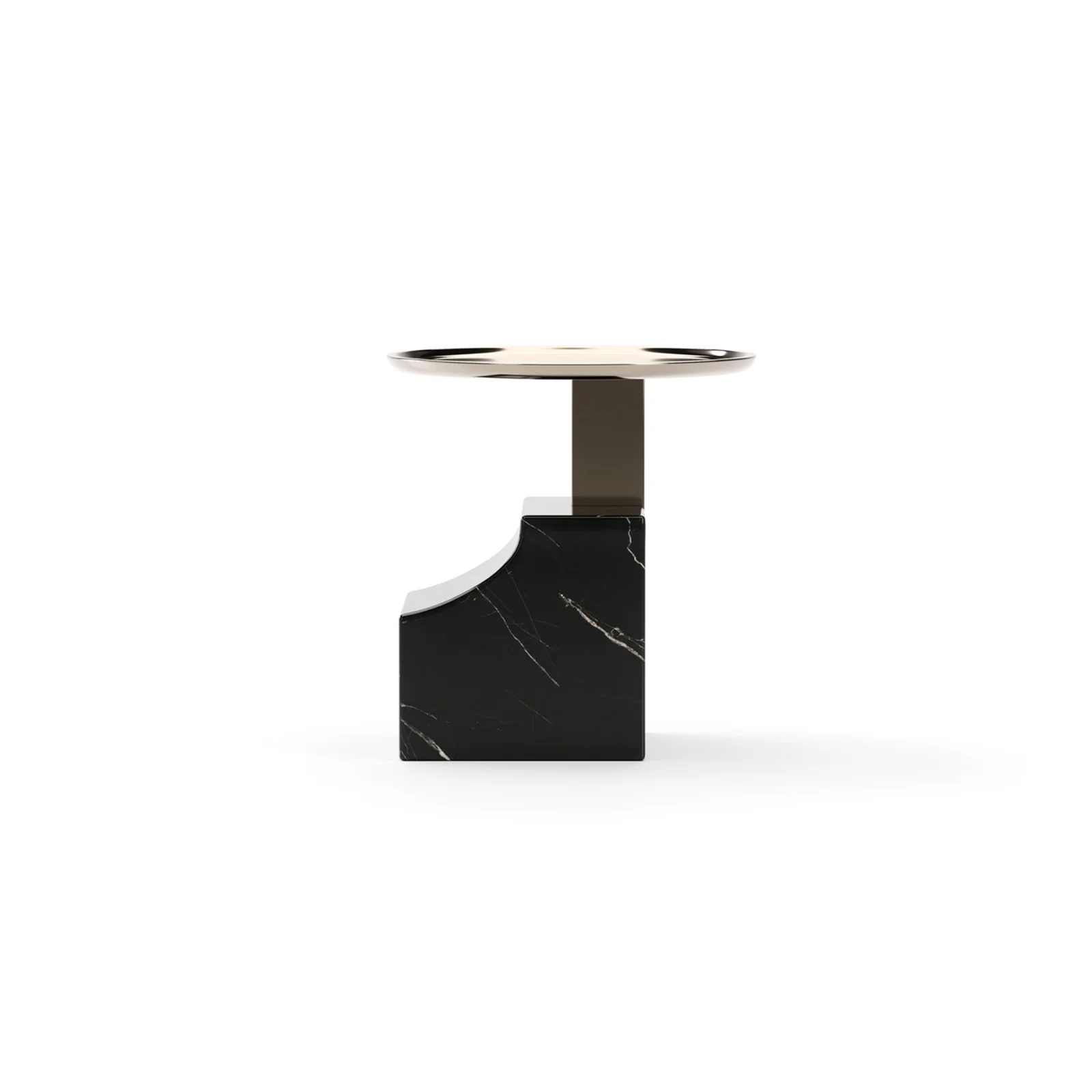 Overlap Sectional Accent Table Dark