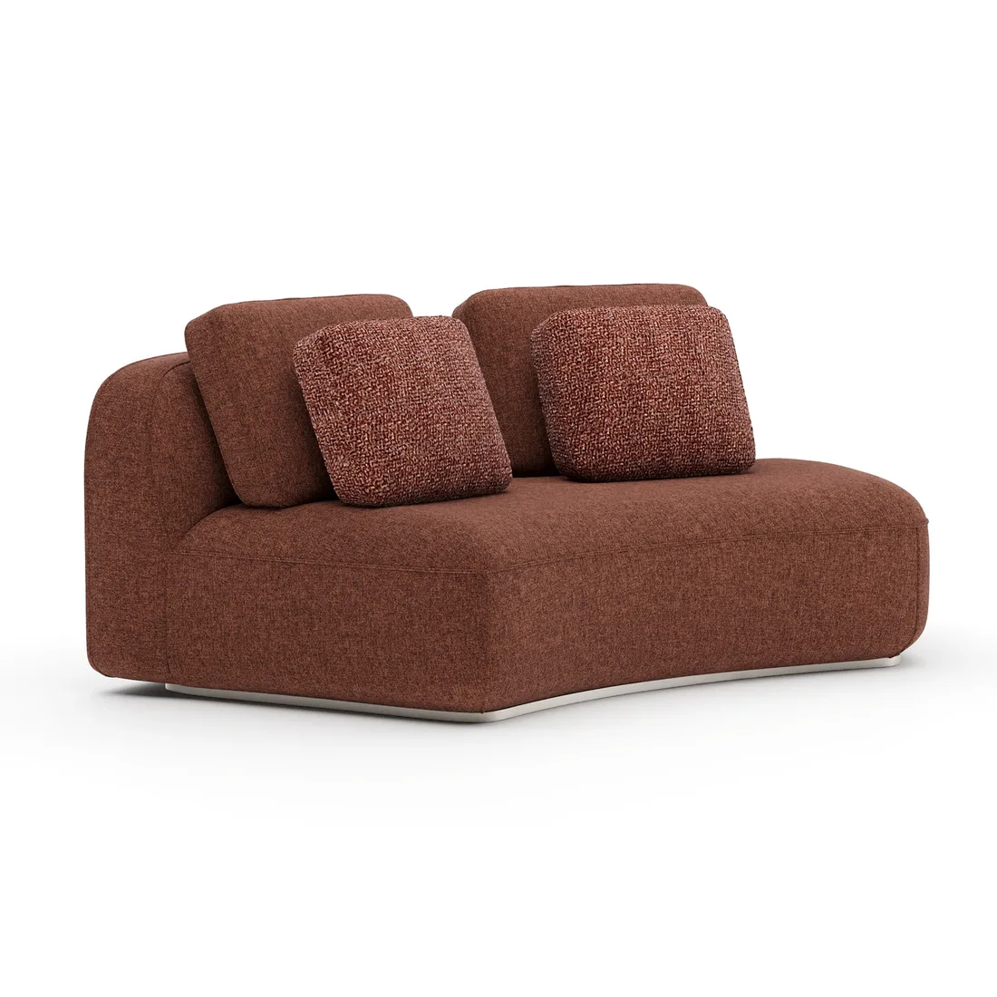 Sasso RAF Curved Armless Loveseat - Saff