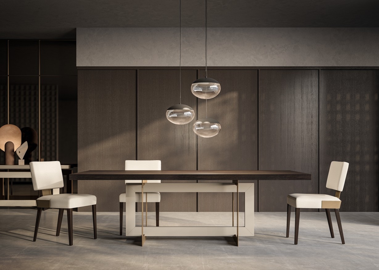 Blade Dining Table in a room setting