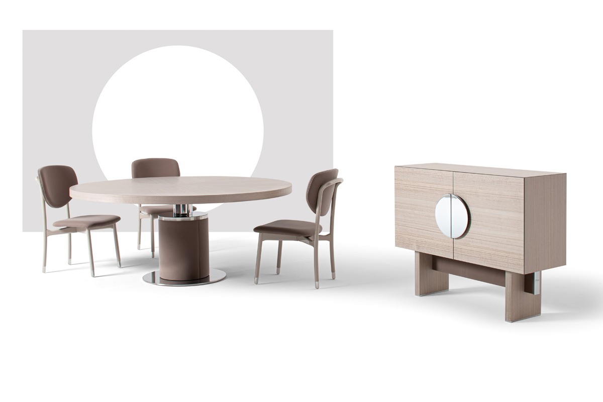 Charlie Round Dining Table in a room setting