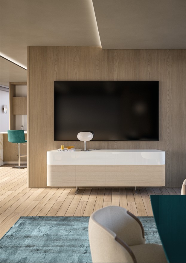 Era Drawers Buffet in a room setting