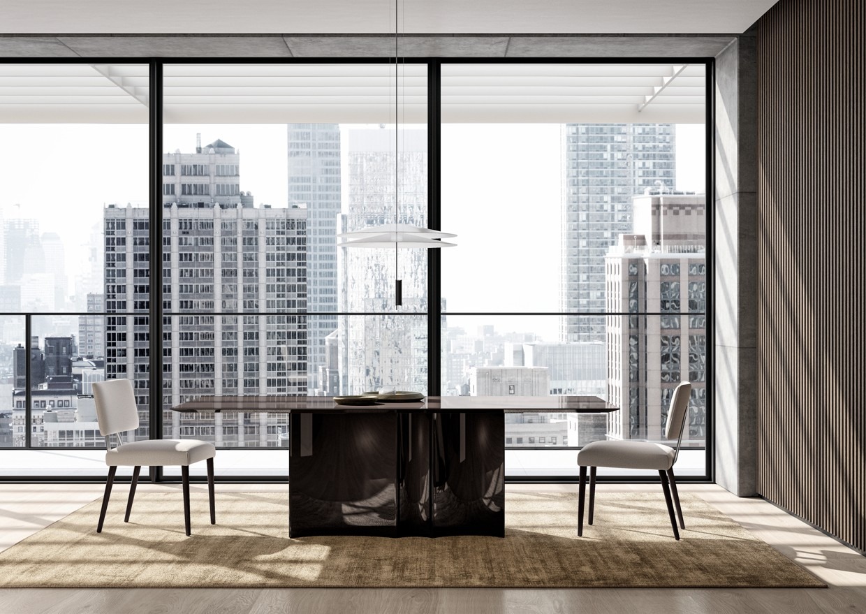 Gossip Dining Table in a room setting