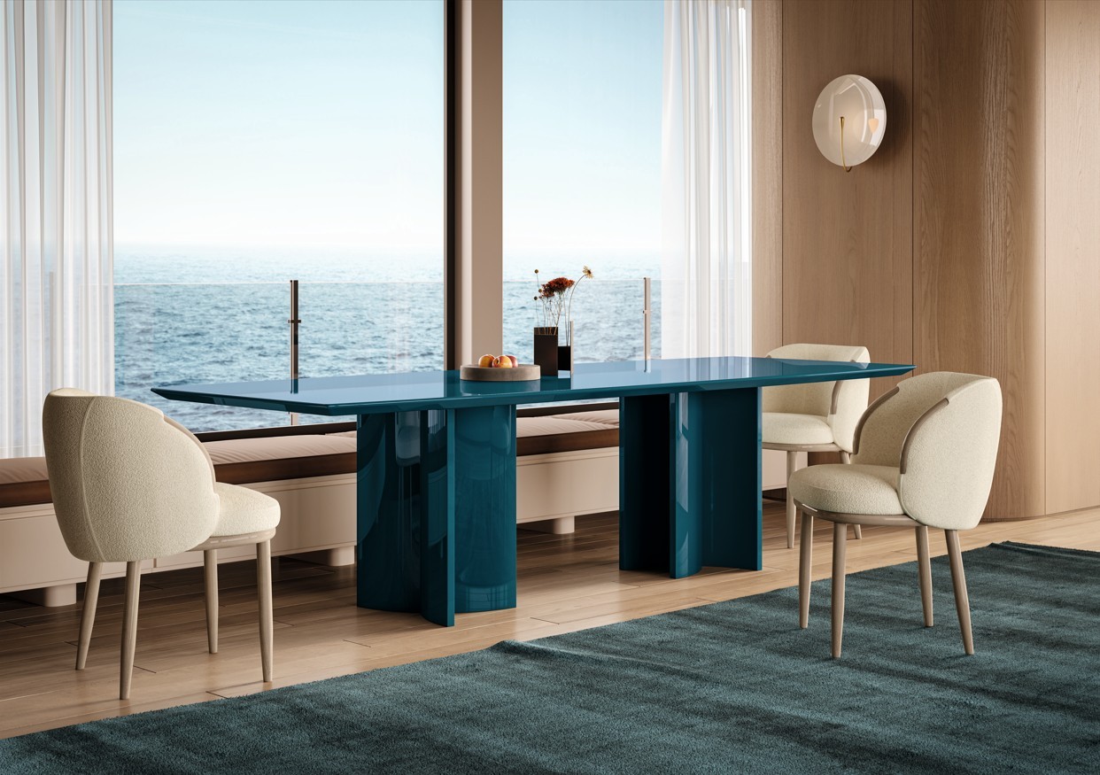 Loop Dining Table in a styled room