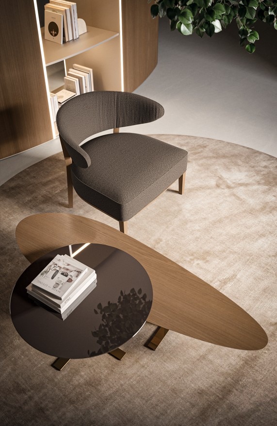 Lui / Planet Coffee Tables in a room setting
