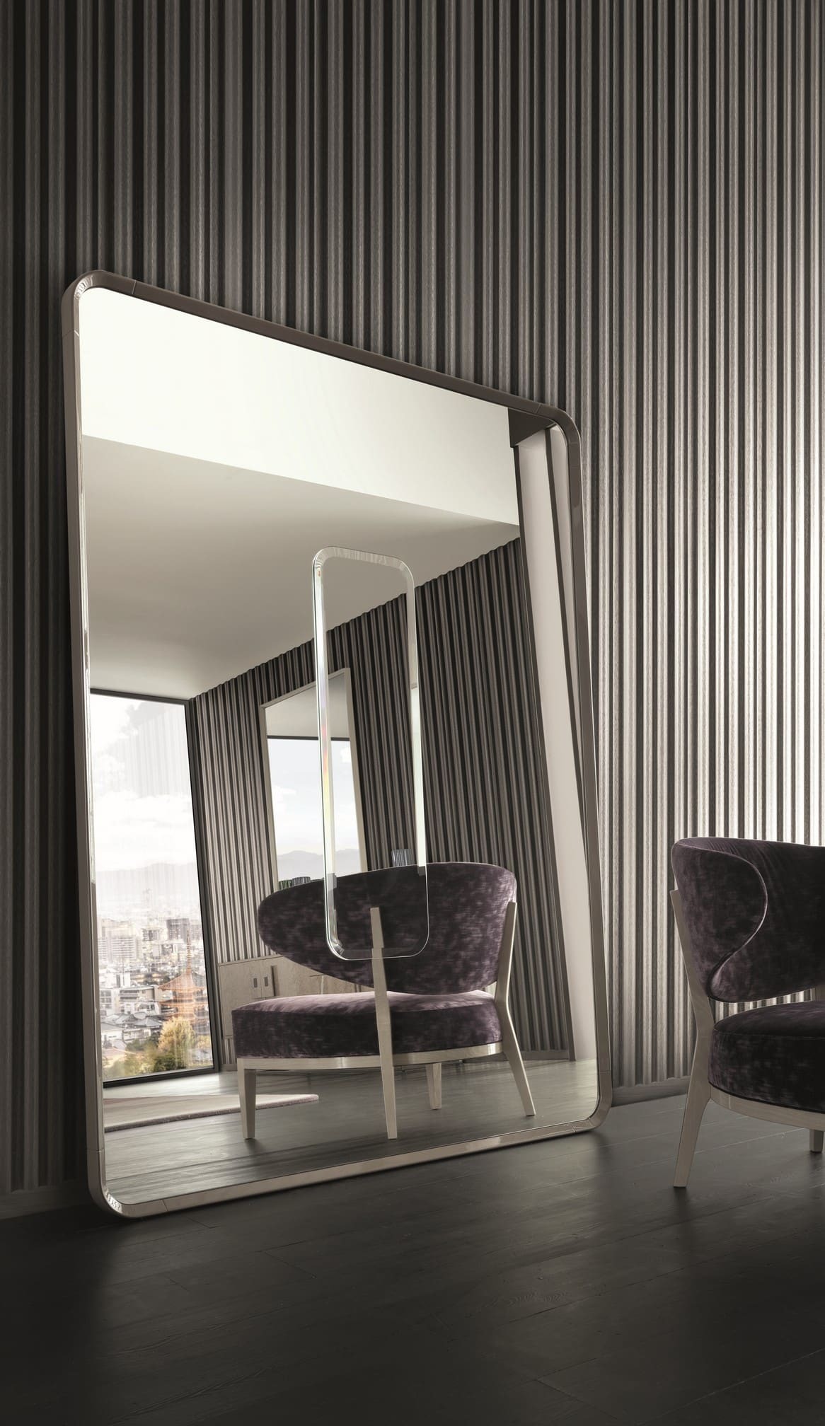 Symbol Floor Mirror in a room setting