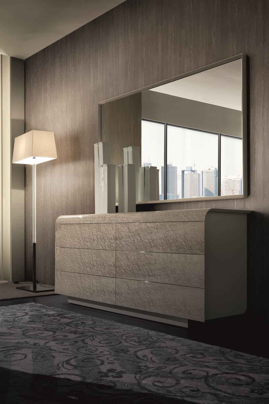Symphony Wall Mirror in a room setting
