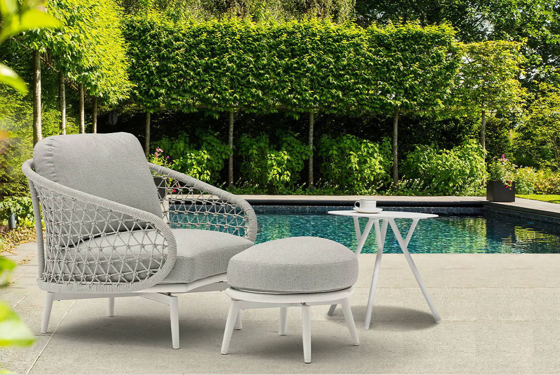 CUDDLE armchair ottoman — view 2