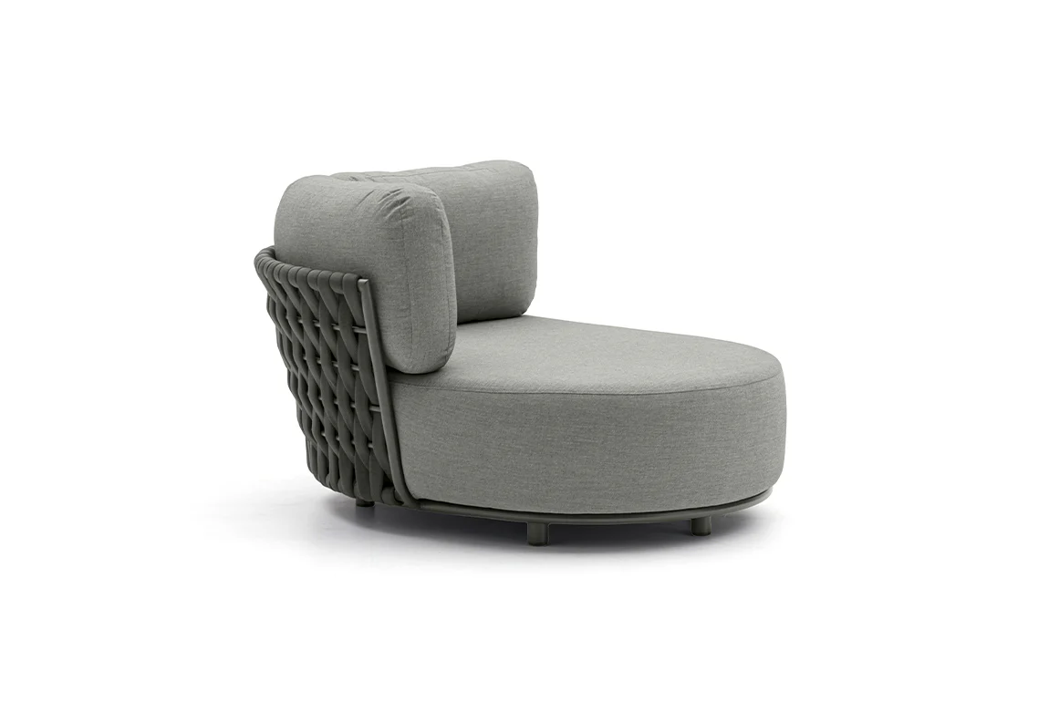 HUG right hand curved chair