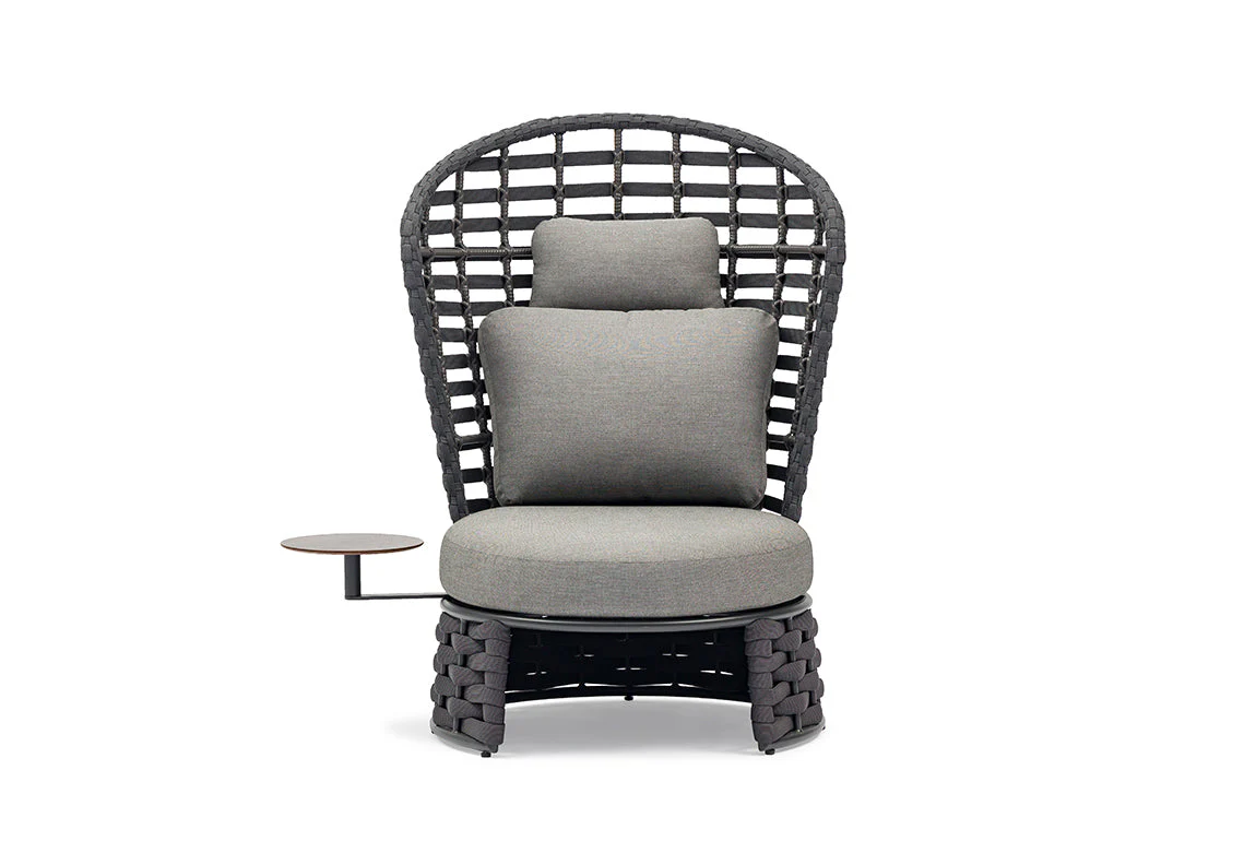 NOBLE high back armless chair — view 4