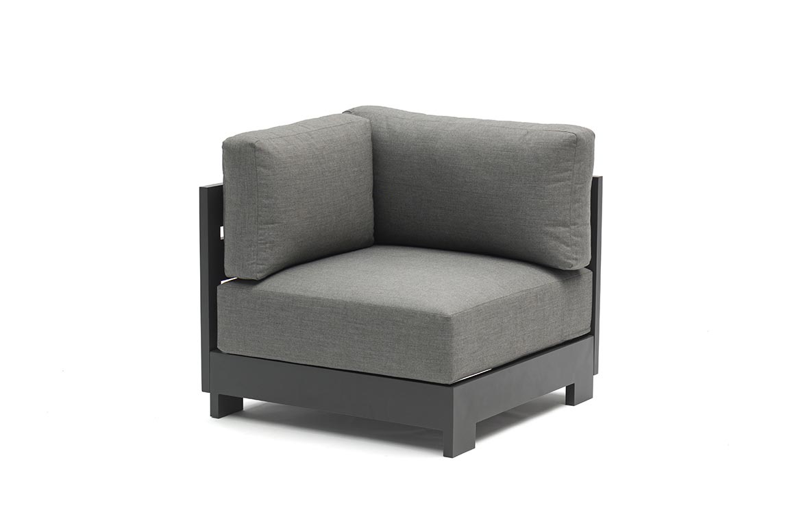 Couture Jardin SKY corner chair — Anthracite official product photo