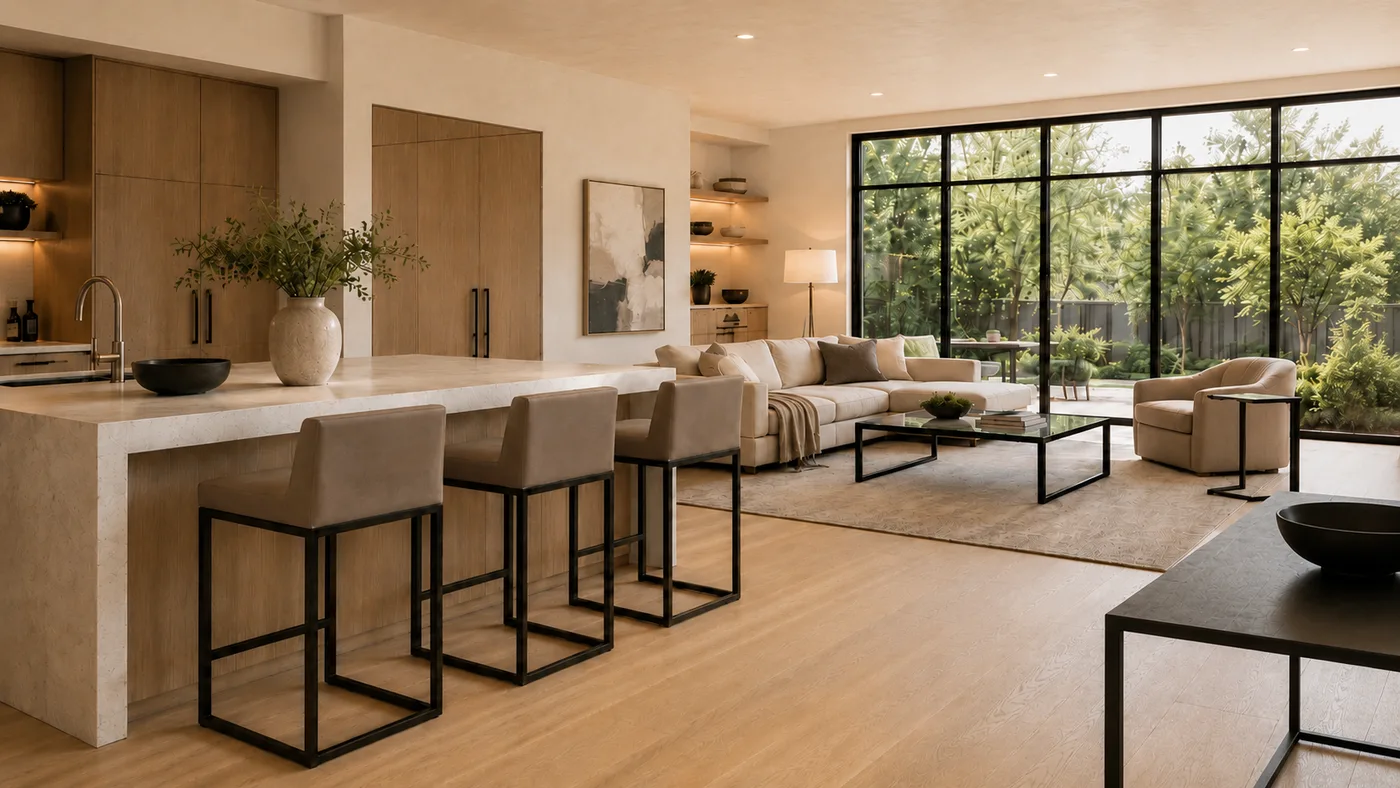 A room furnished with D'Hierro steel pieces