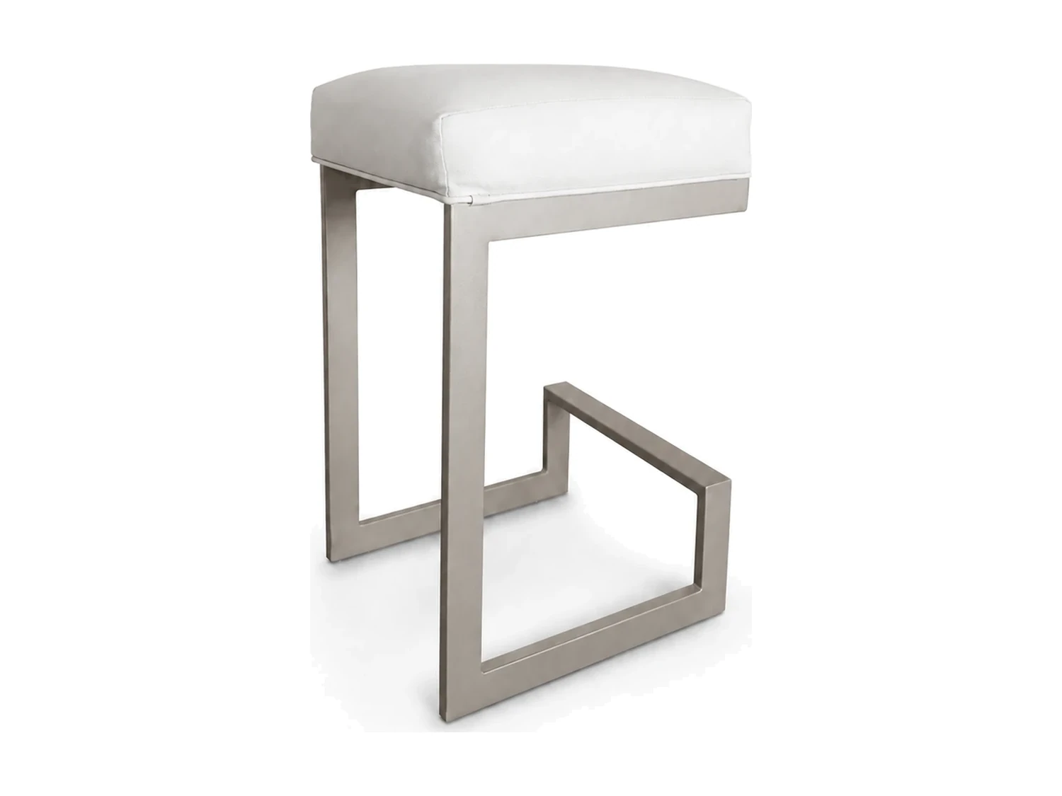 Key Barstool by D'Hierro — hand-forged steel with an upholstered seat