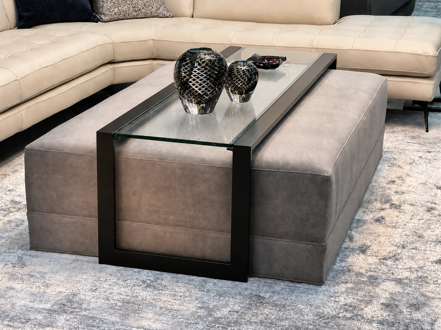 Milan Cocktail Table by D'Hierro — styled in a living room
