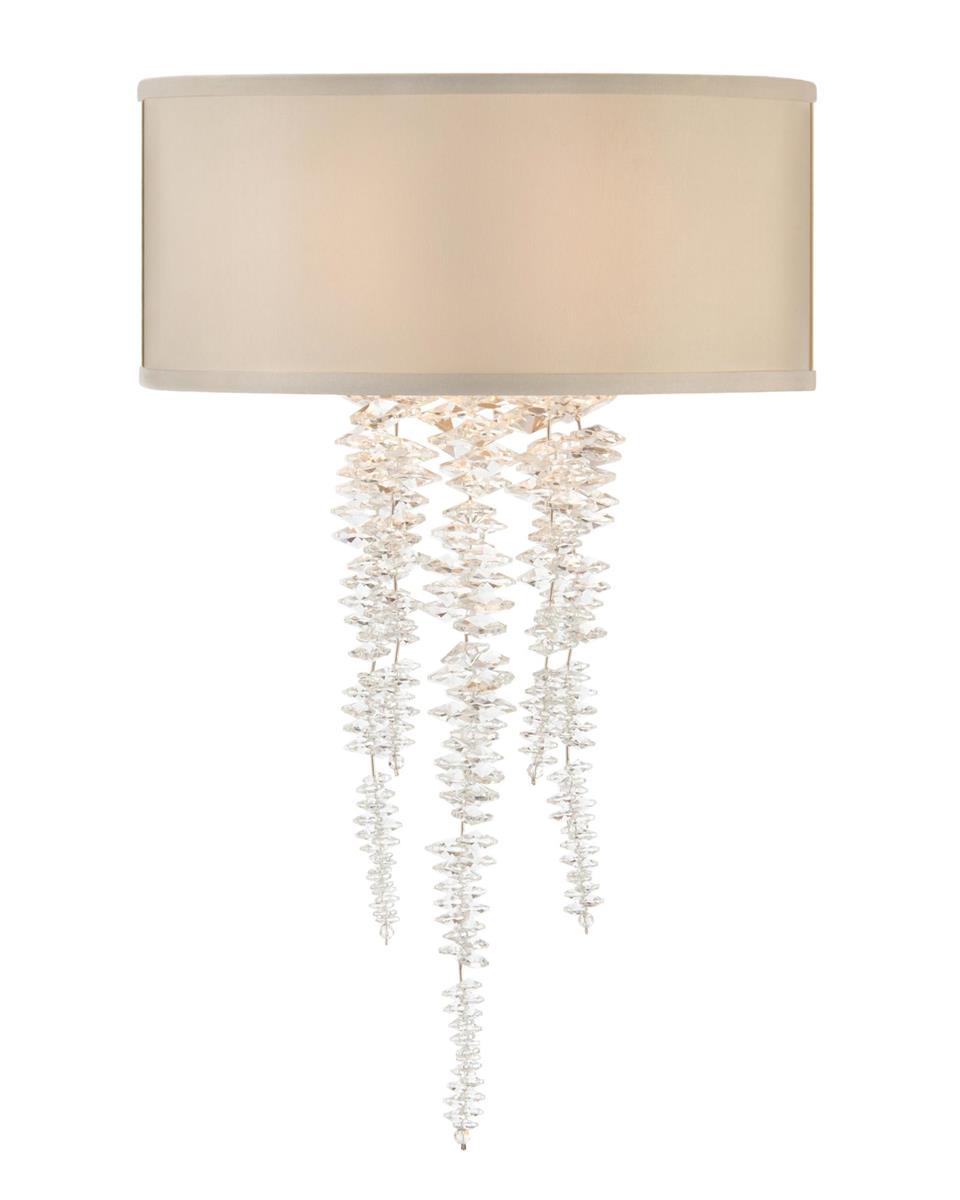 John Richard Cascading Crystal Waterfall One-Light Sconce official image 2