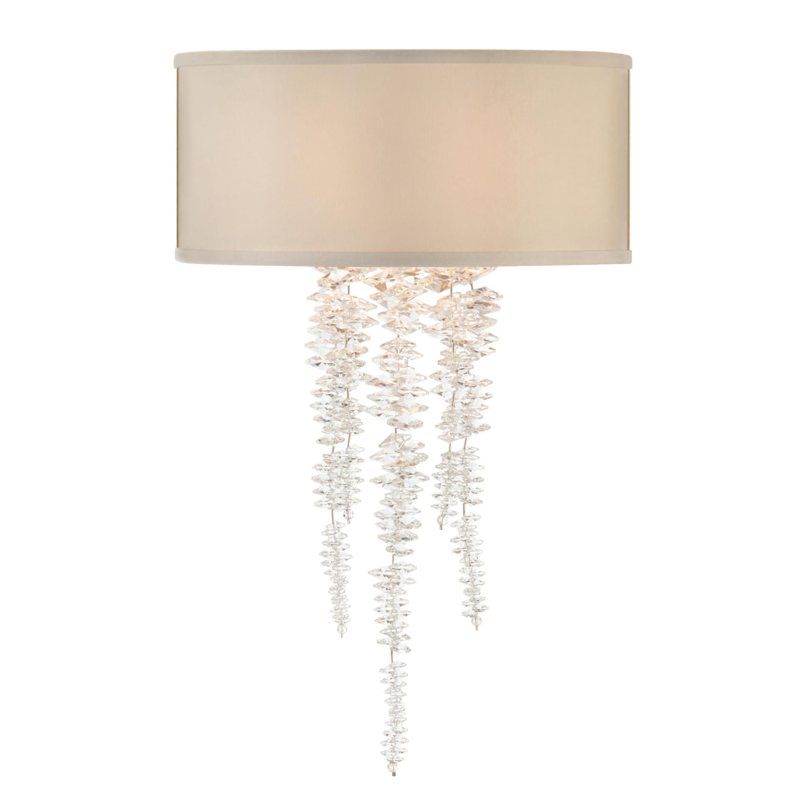 John Richard Cascading Crystal Waterfall One-Light Sconce official image 3