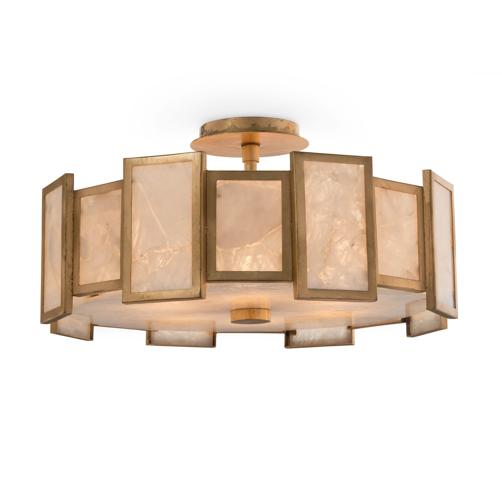 John Richard Calcite Panel Six-Light Semi-Flush official image 1