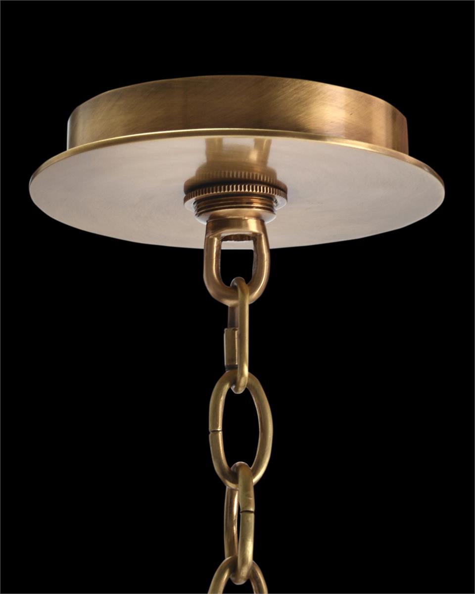 John Richard Acrylic and Brass Six-Light Chandelier official image 3