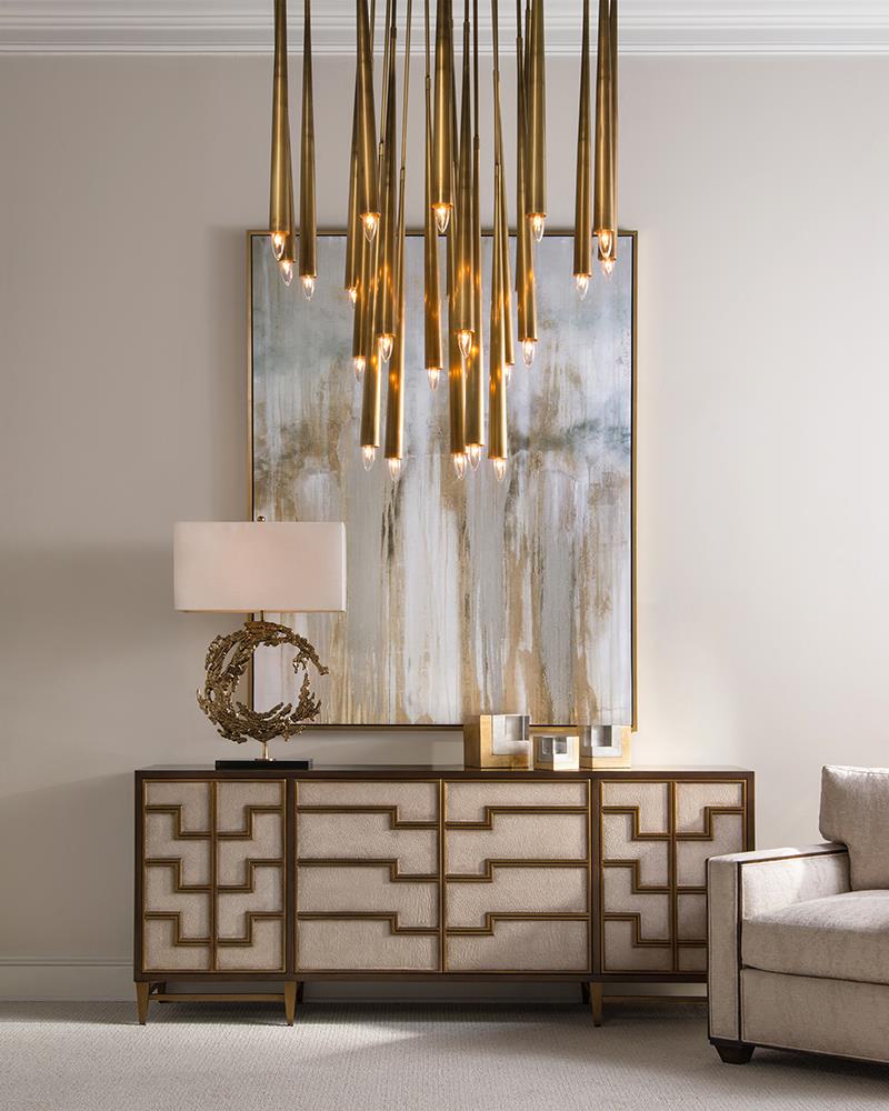 John Richard Hans Twenty-Three-Light Brass Chandelier official image 3