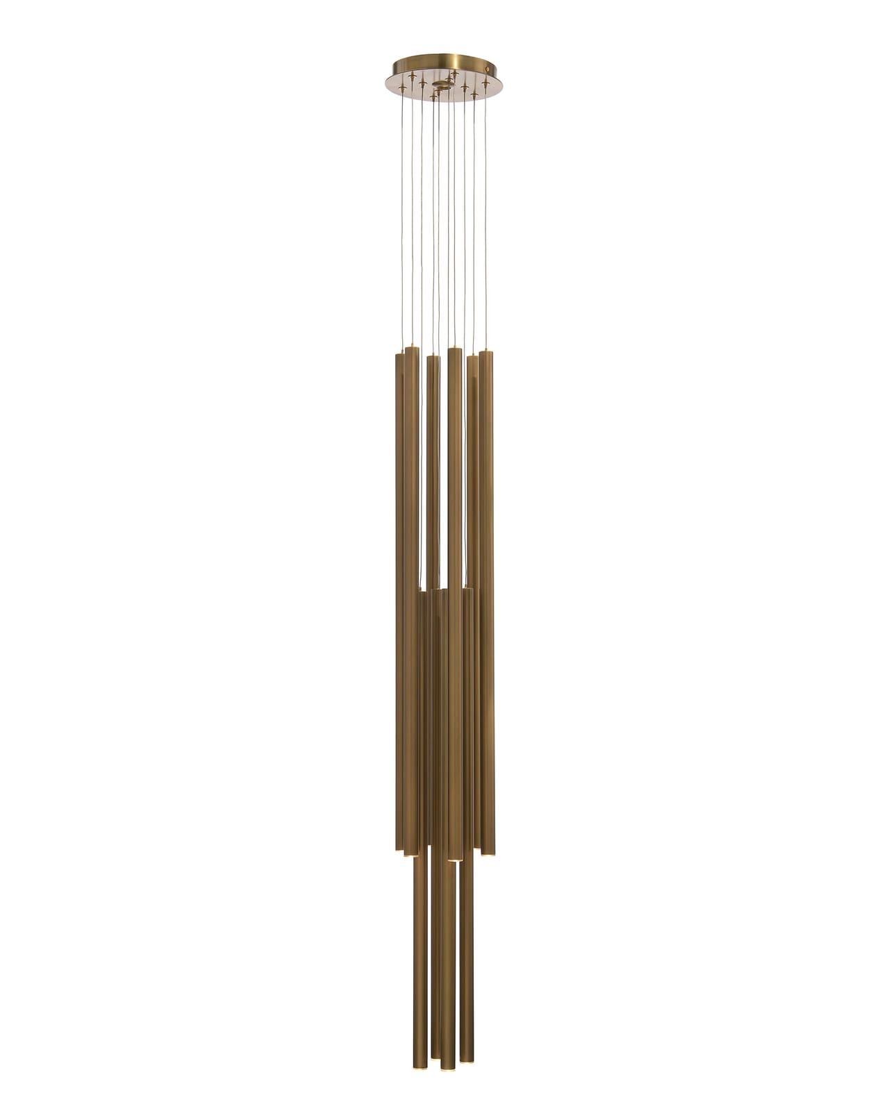 John Richard Hans Eleven-Droplight Brass Chandelier official image 4