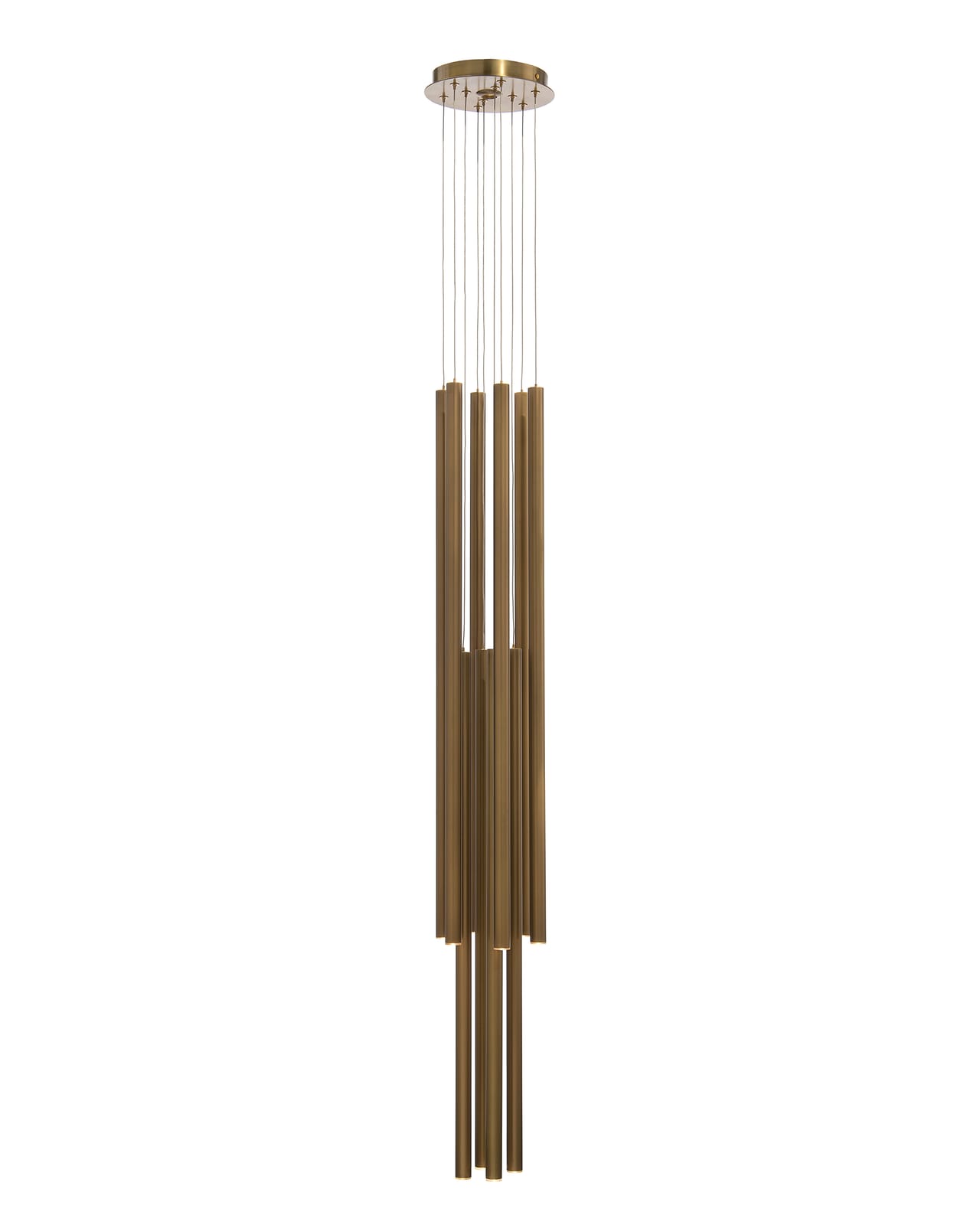 John Richard Hans Eleven-Droplight Brass Chandelier official image 5