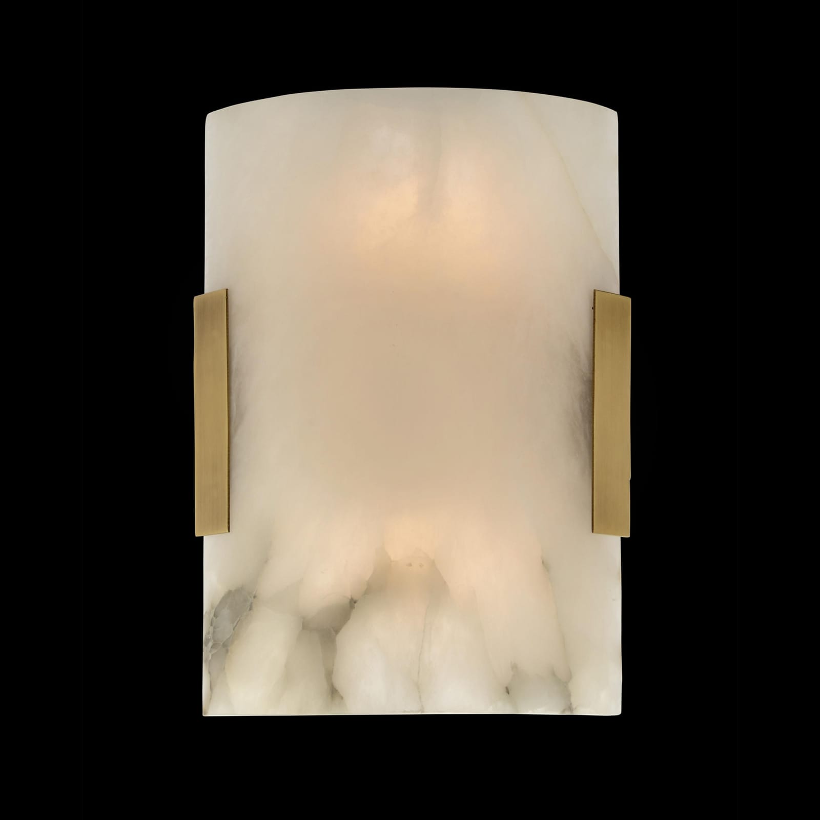 John Richard Curved Stone, Alabaster Wall Sconce official image 1