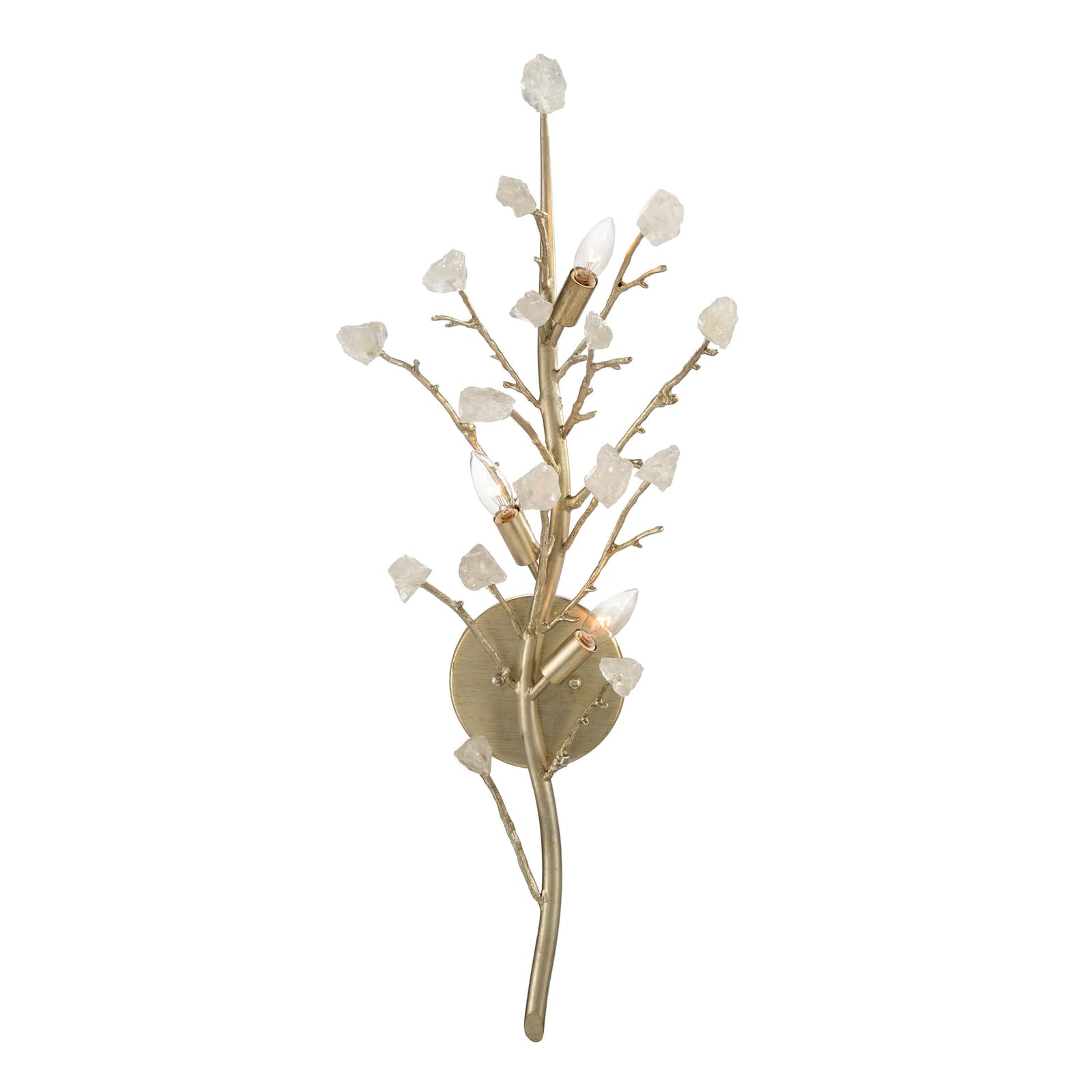John Richard Quartz Branched Three-Light Wall Sconce official image 1