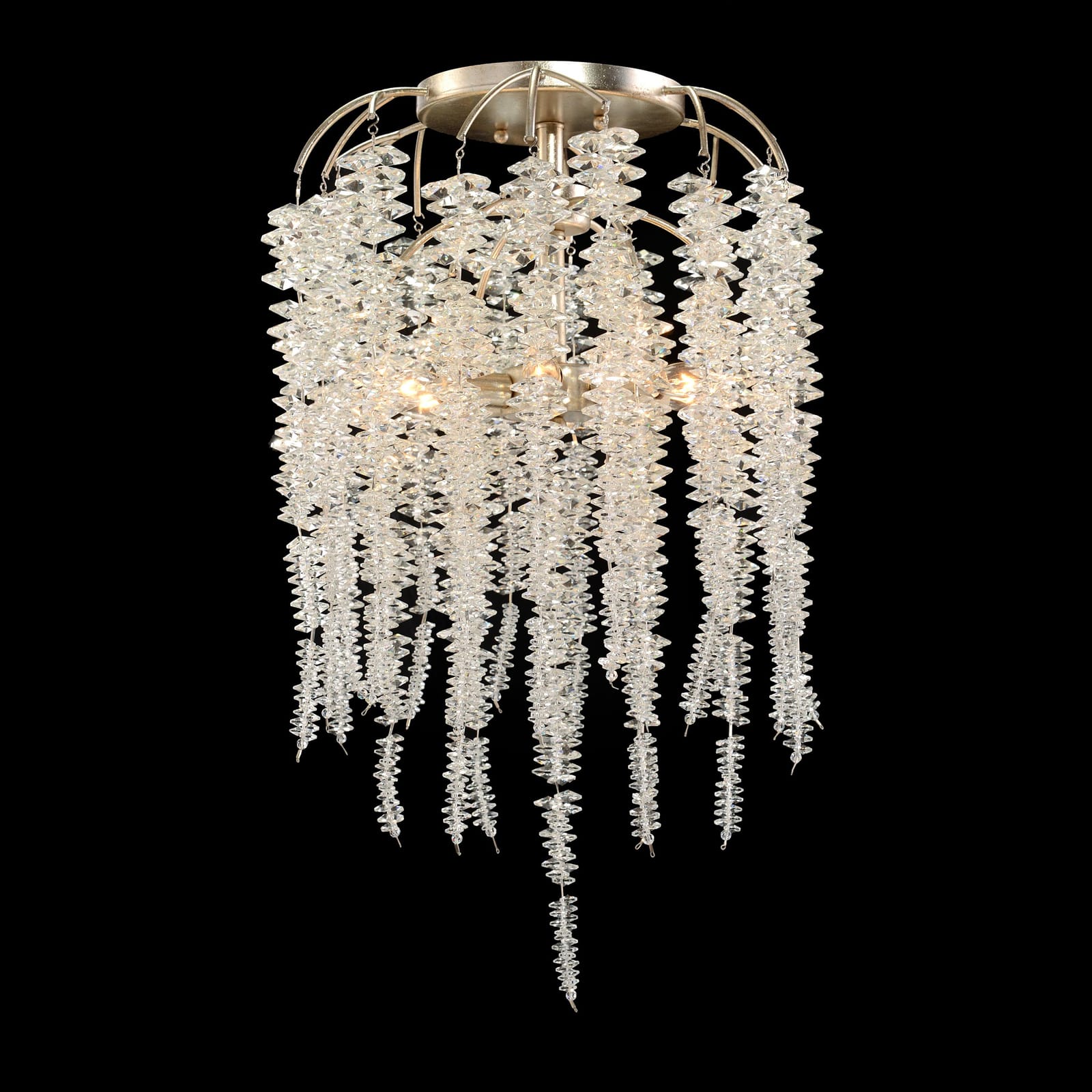 John Richard Cascading Crystal Six-Light Semi-Flush official image 1