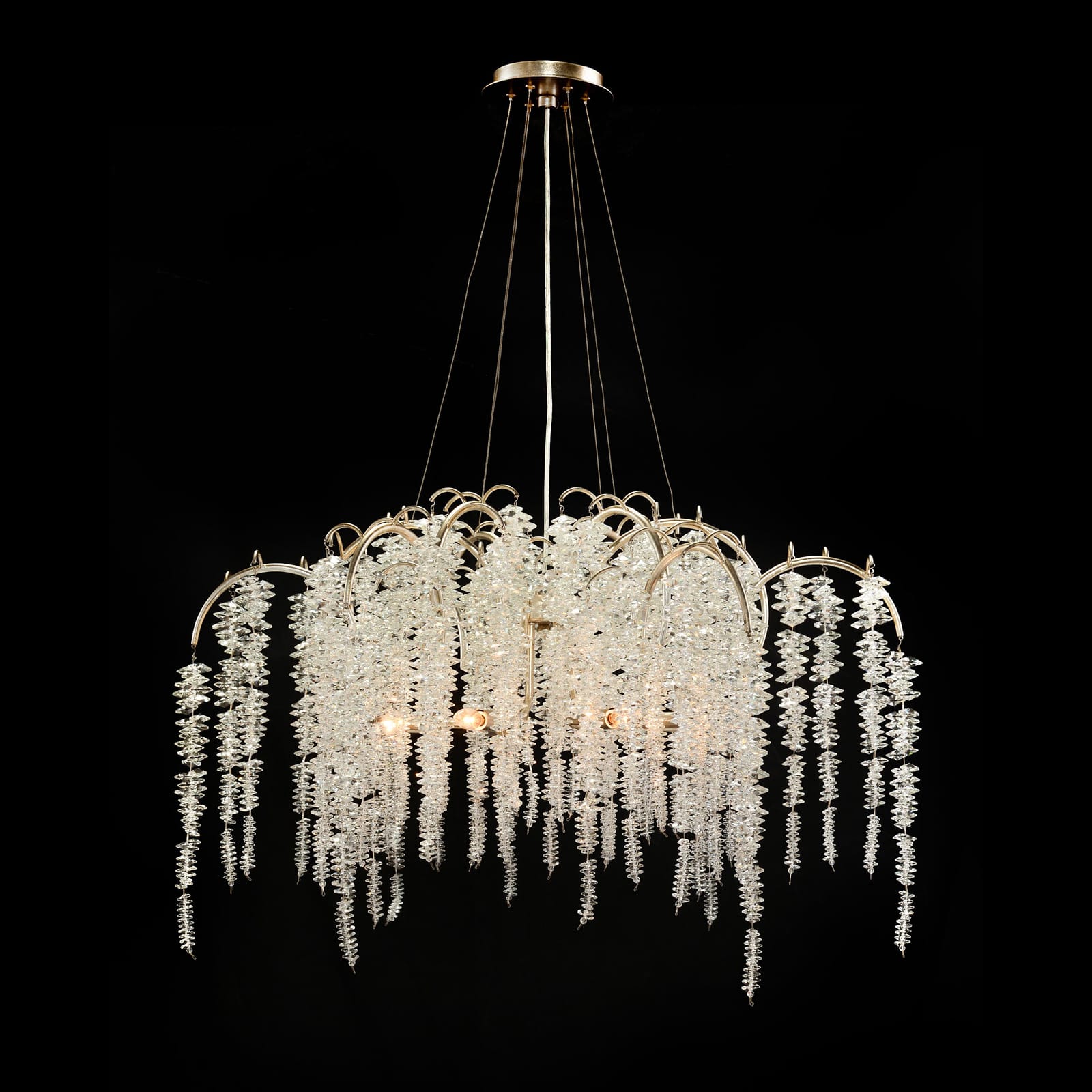 John Richard Cascading Crystal Six-Light Chandelier official image 1