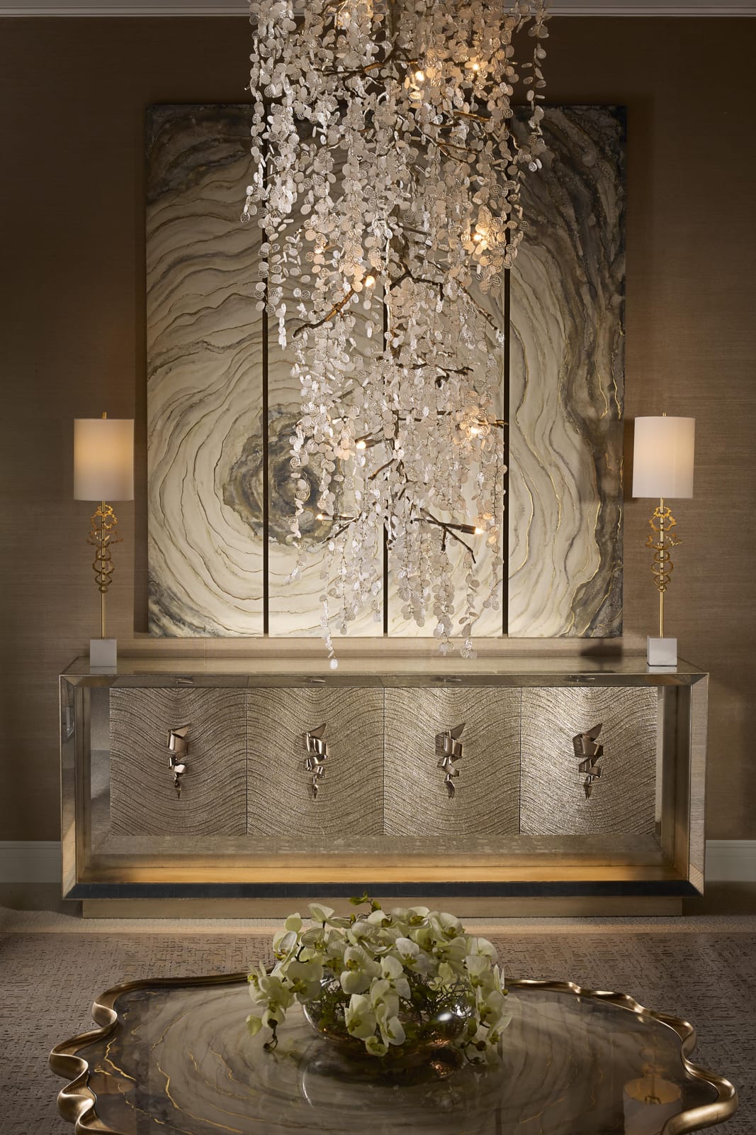 John Richard Shiro-Noda Fifteen-Light Chandelier official image 2