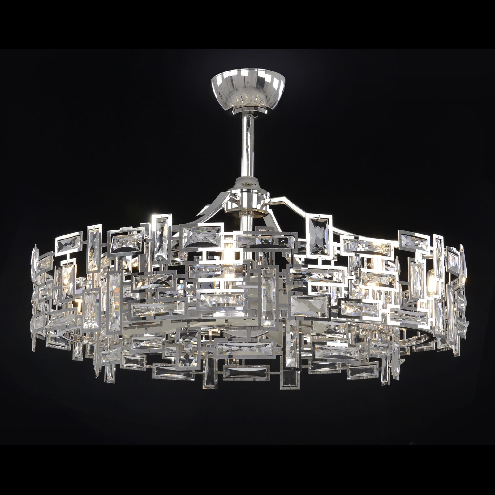 John Richard Eight-Light Chandelier with Fan official image 1