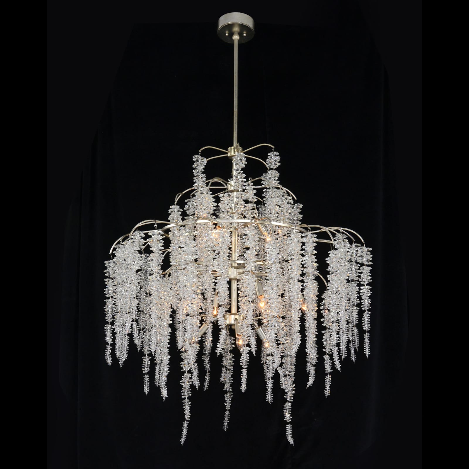 John Richard Cascading Crystal Twelve-Light Chandelier official image 1