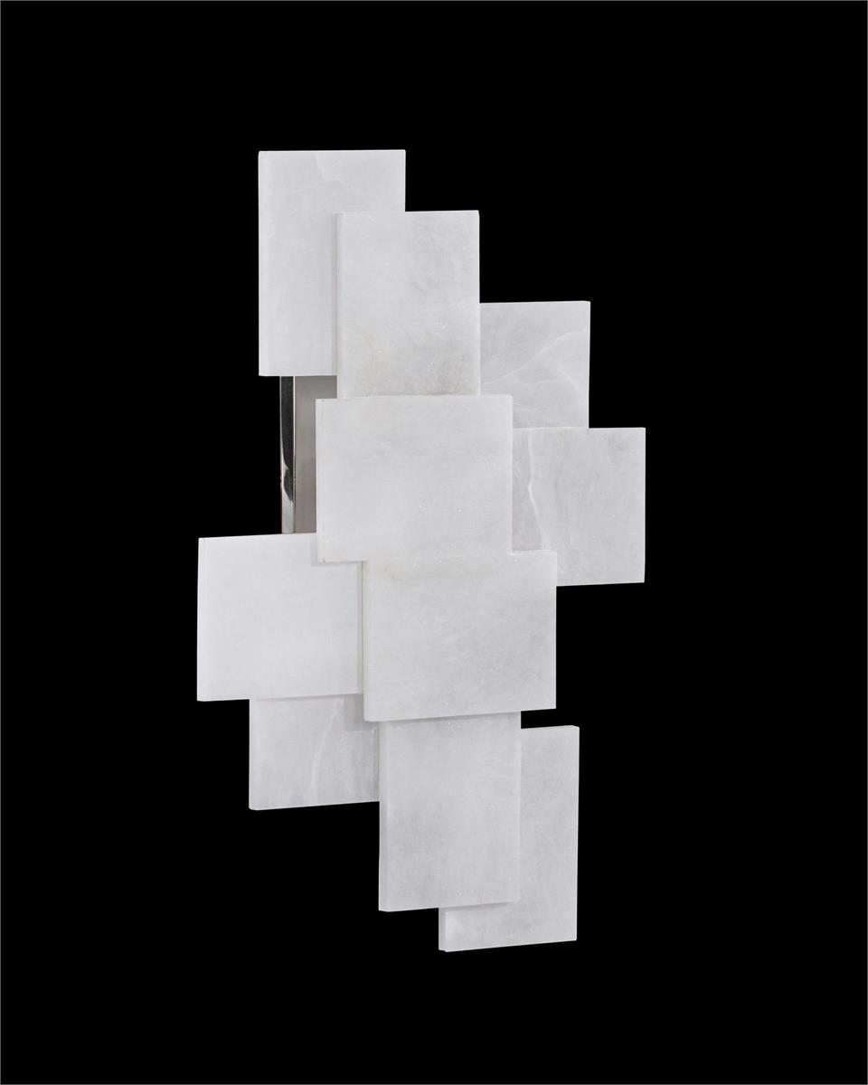 John Richard Stone, Alabaster Wall Sconce With A Nod To Mondrian official image 2