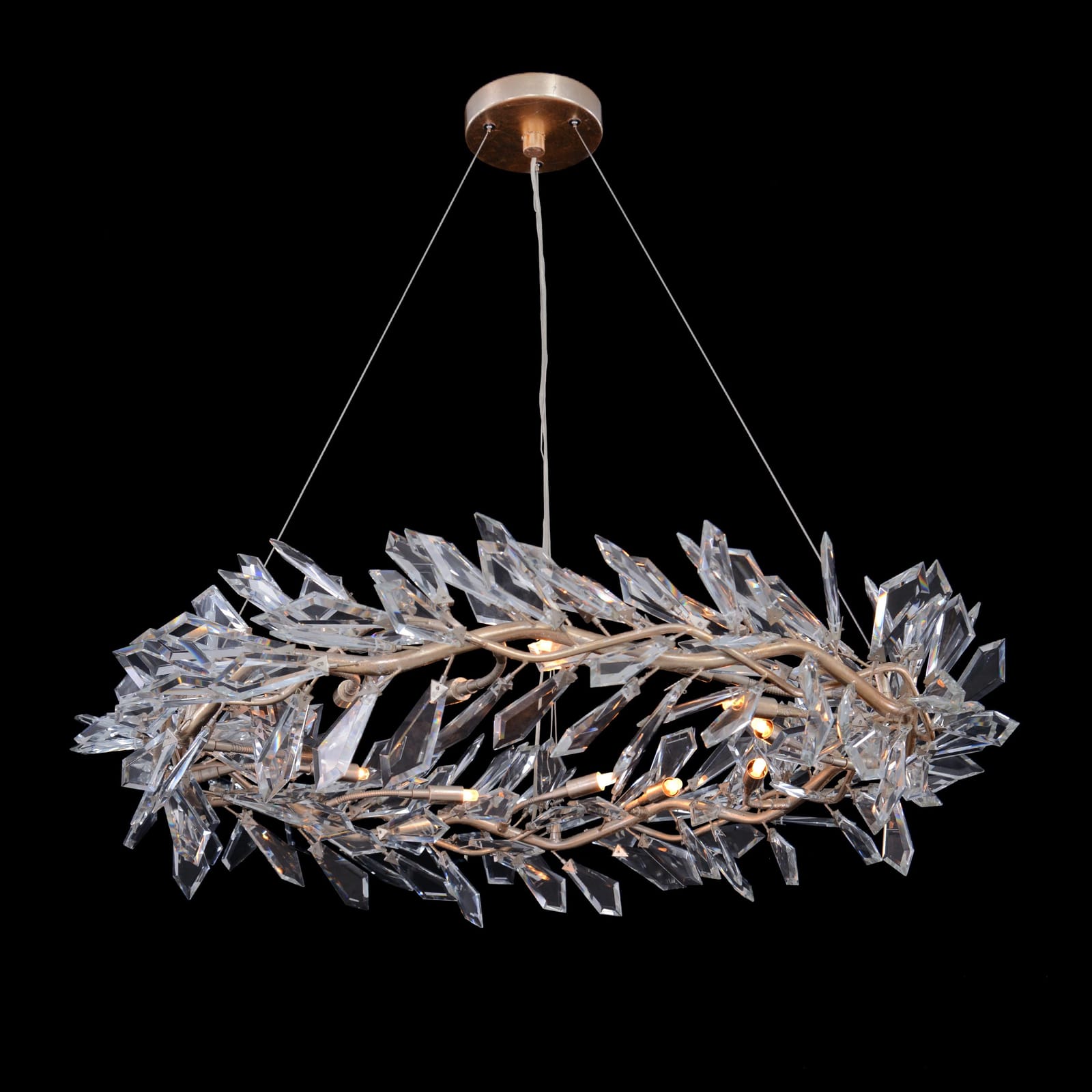 John Richard Kotta Twelve-Light Cut-Crystal Chandelier official image 1