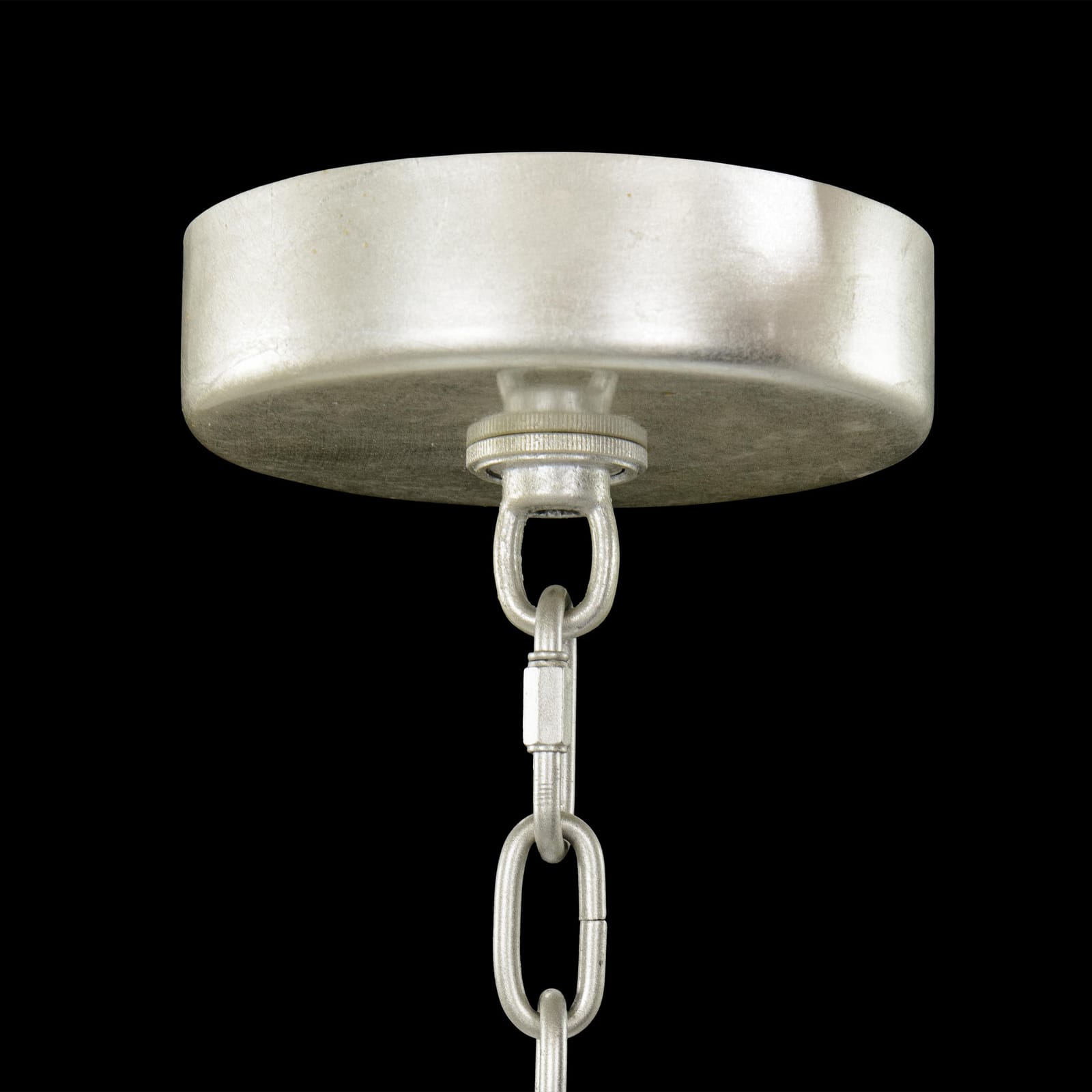 John Richard Churippu Magnolia & Tulip Glass Silver Leaf Vertical Twenty-One Light Chandelier official image 7