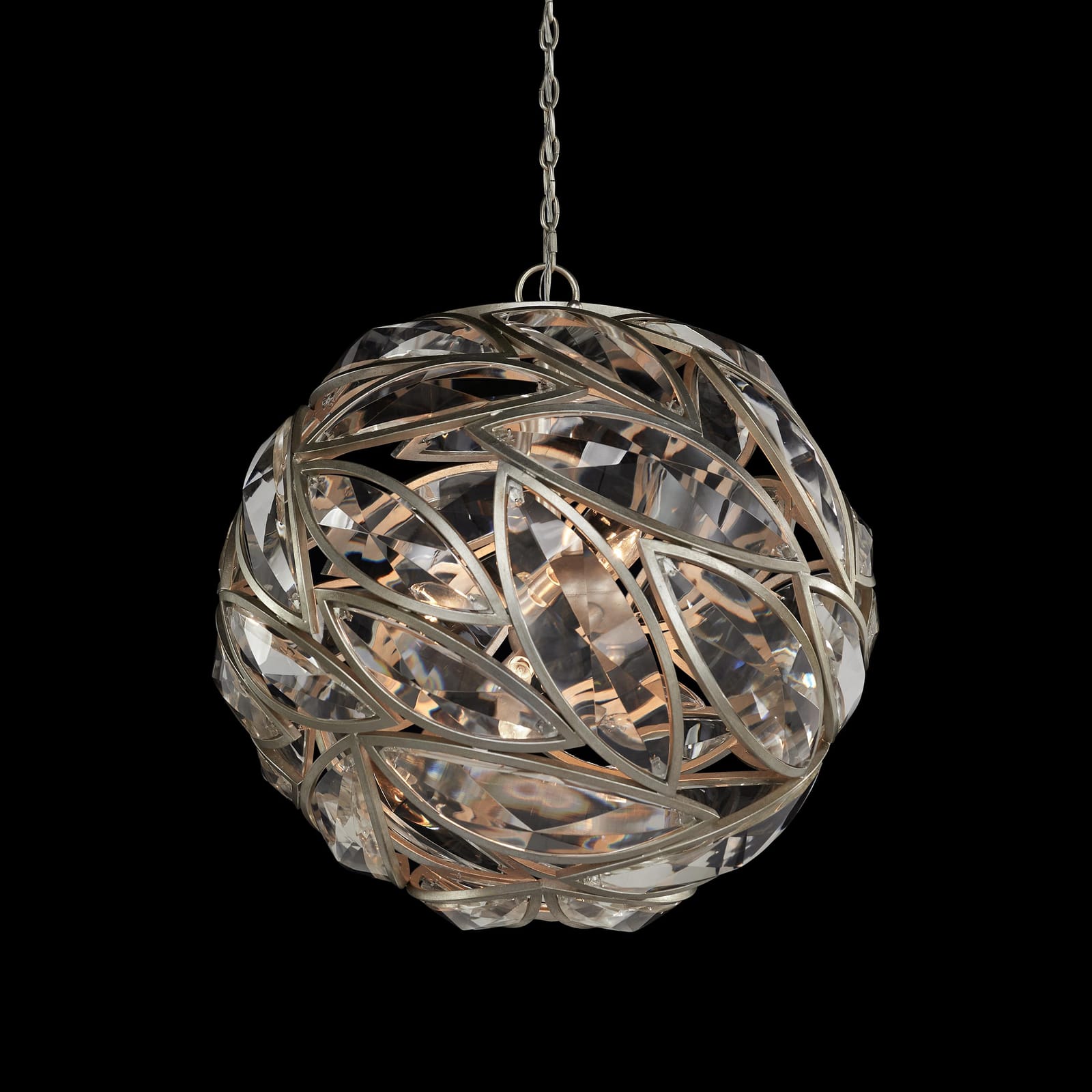 John Richard Petaline Sphere Six-Light Chandelier official image 1