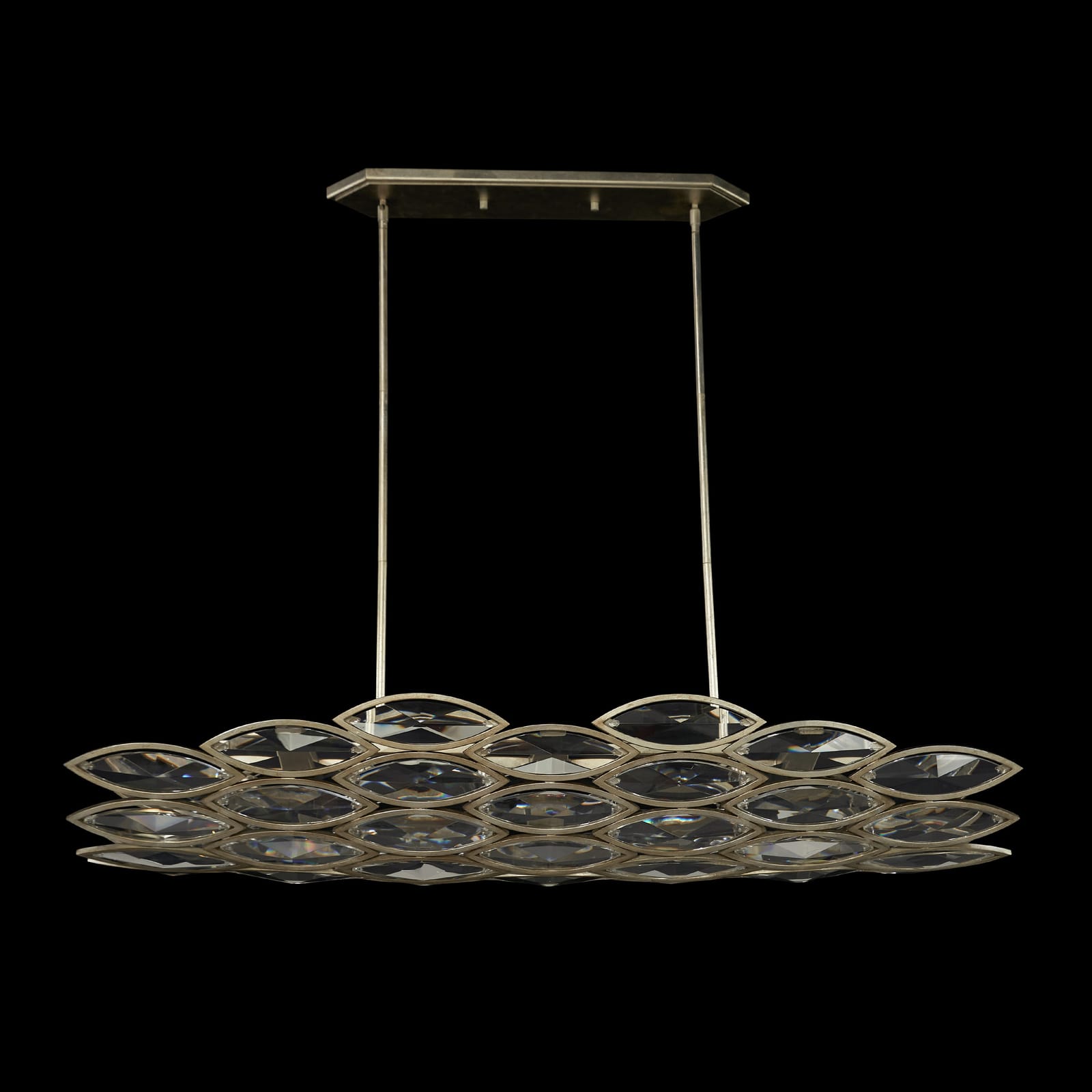 John Richard Petaline Six-Light Horizontal Chandelier official image 2