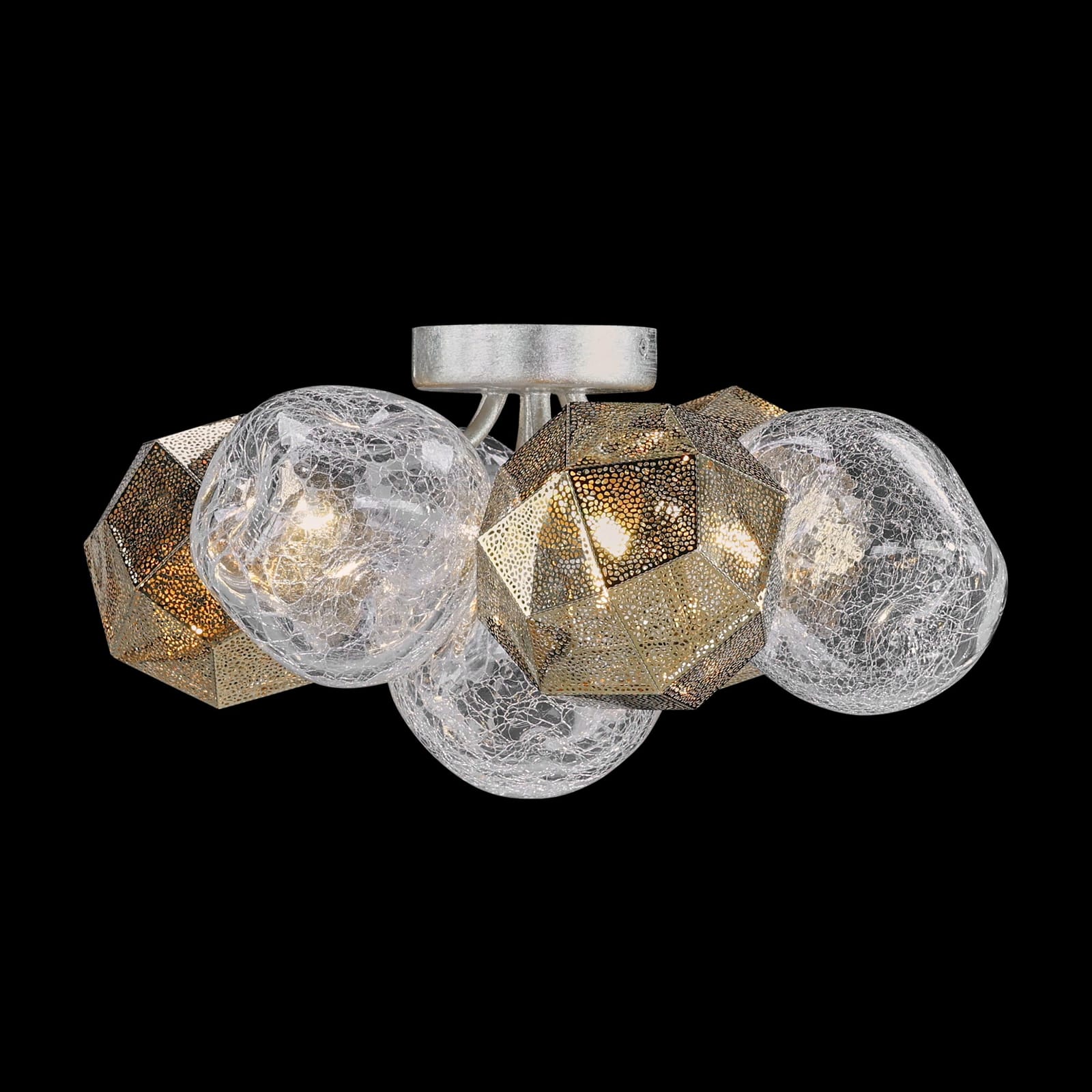 John Richard Vivaldi Three-Light Semi-Fush Mount official image 1